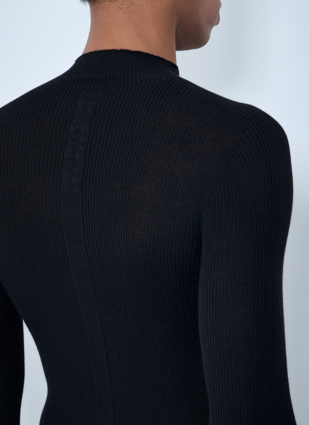 Ribbed Knit Long Sleeve Top