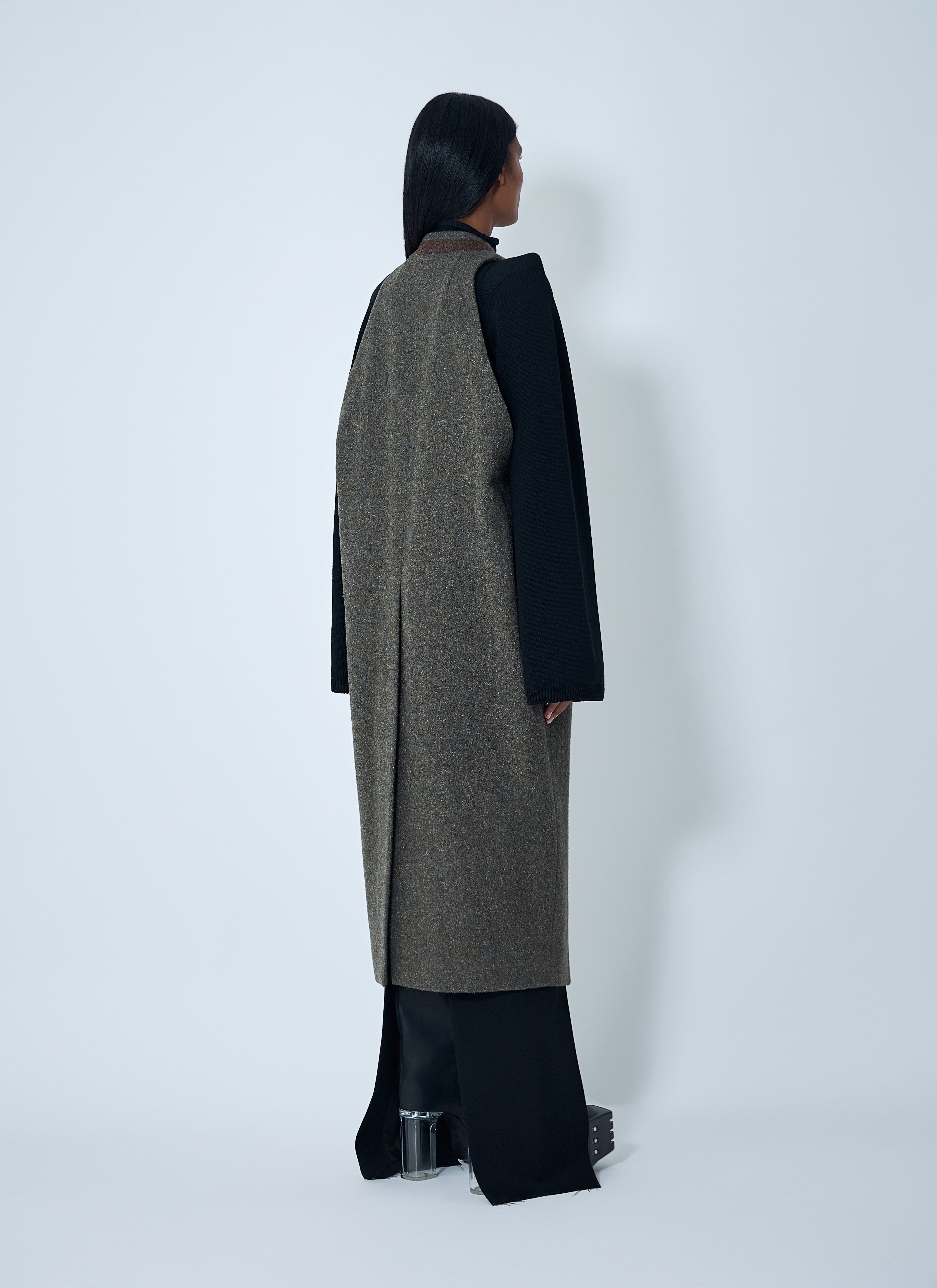 Wool Draped Waistcoat