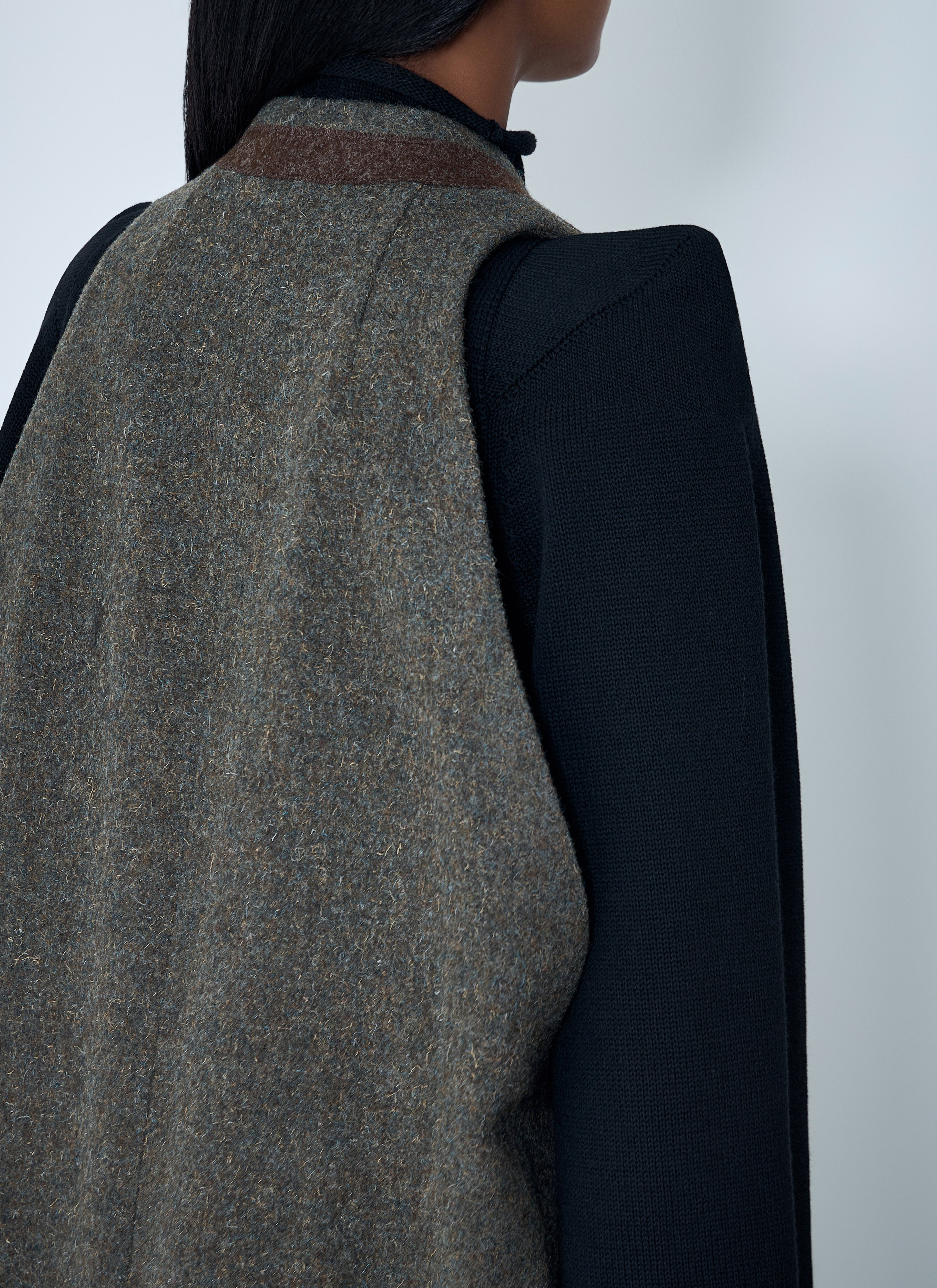 Wool Draped Waistcoat