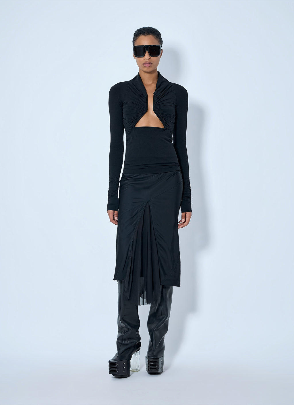 Asymmetrical Midi Skirt