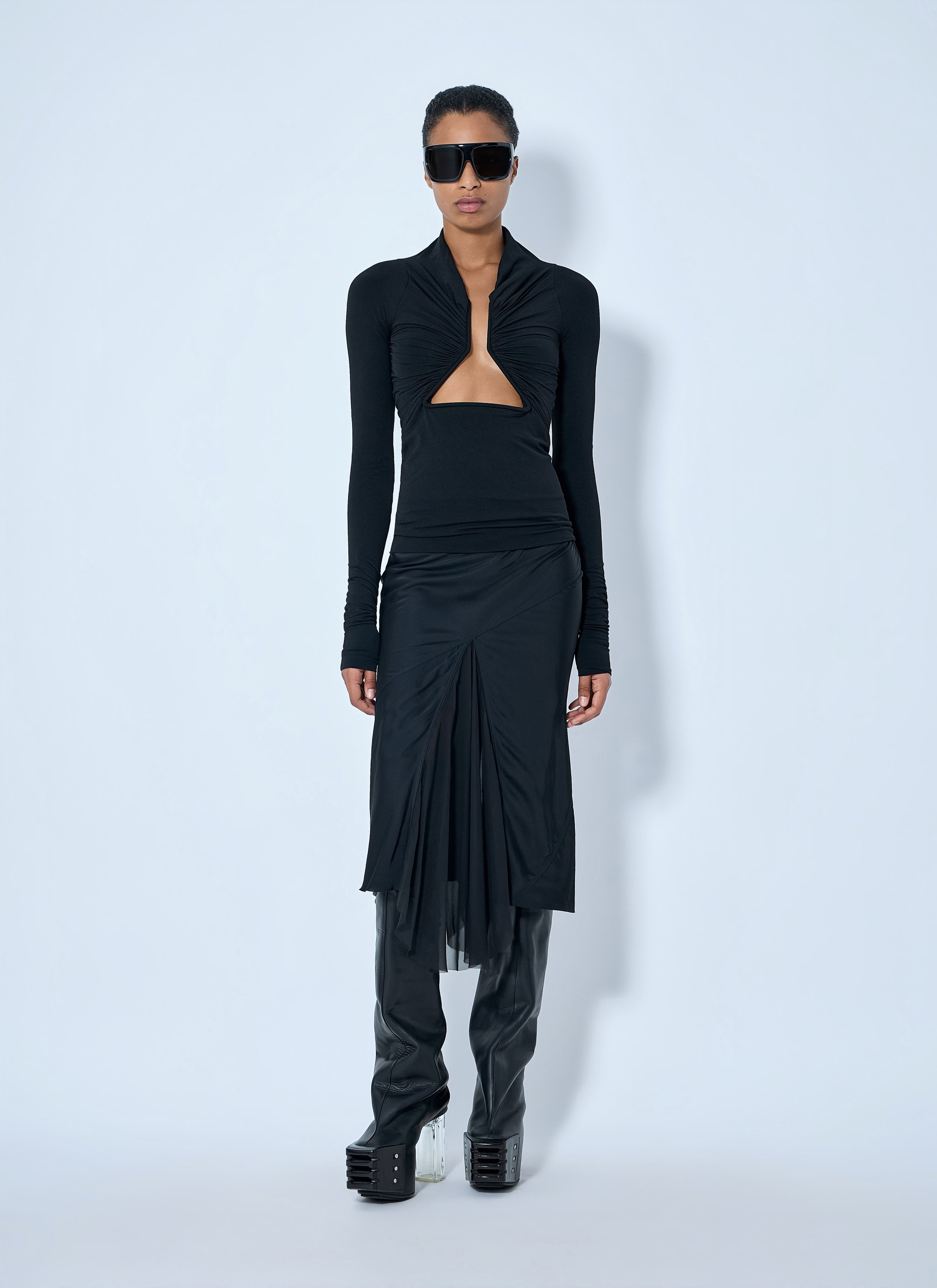 Asymmetrical Midi Skirt