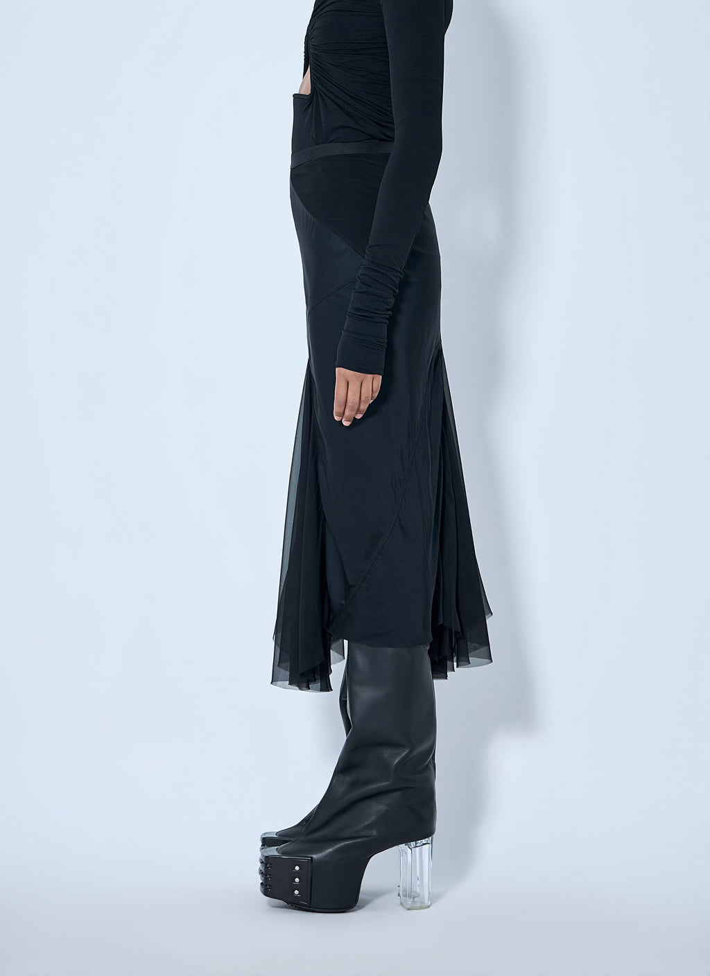 Asymmetrical Midi Skirt