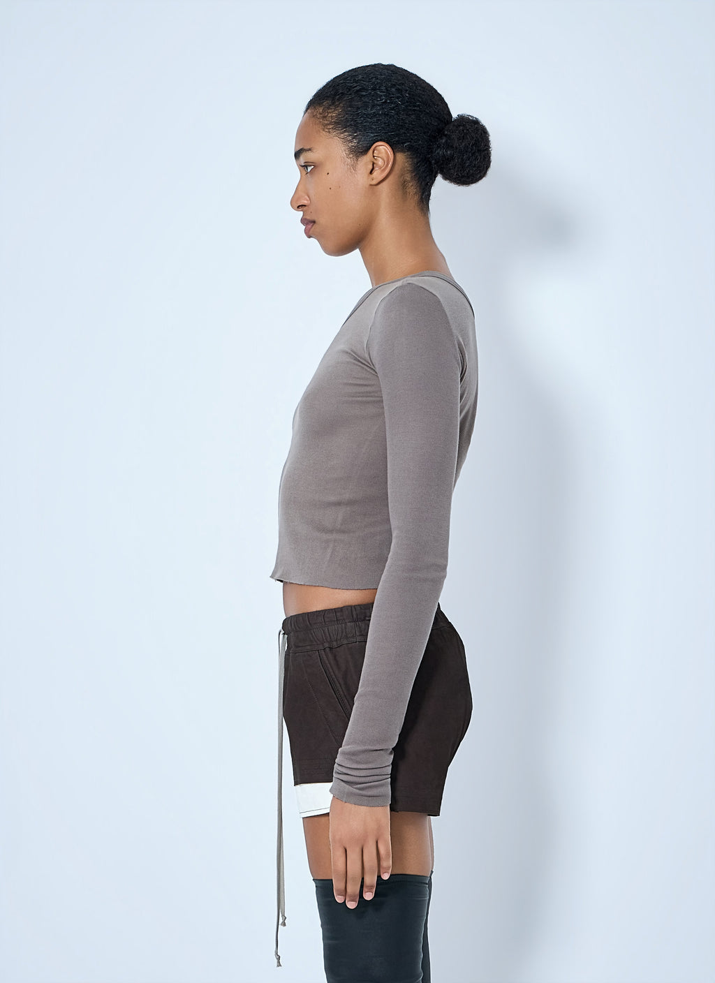 Asymmetric Long-Sleeve Top