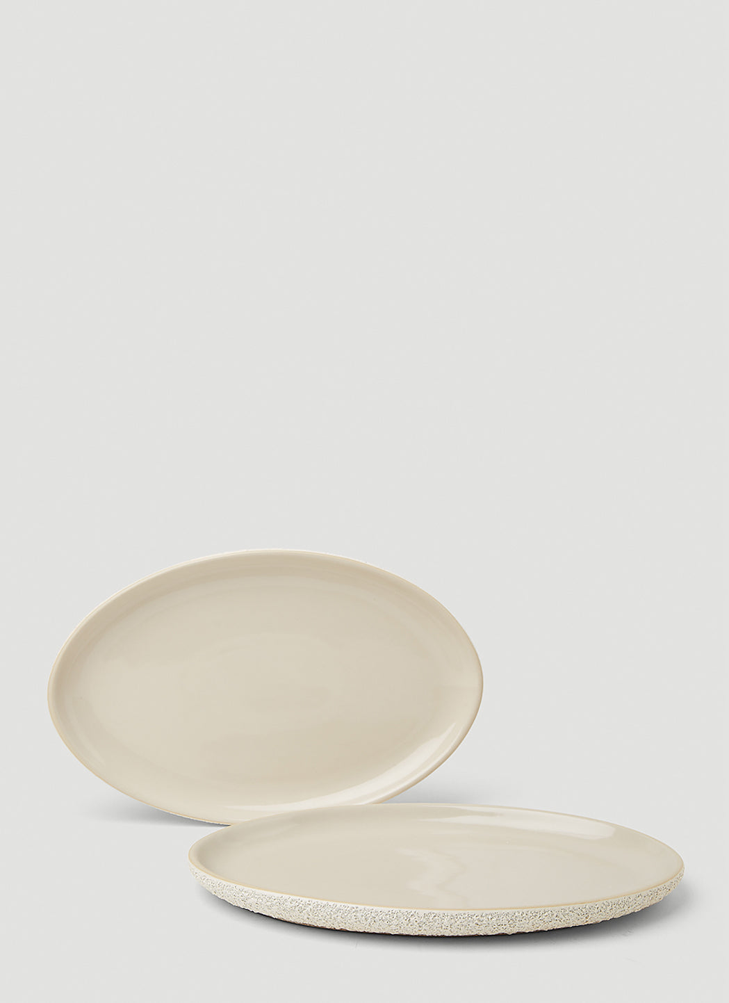 Set of Two Oval Dinner Plates
