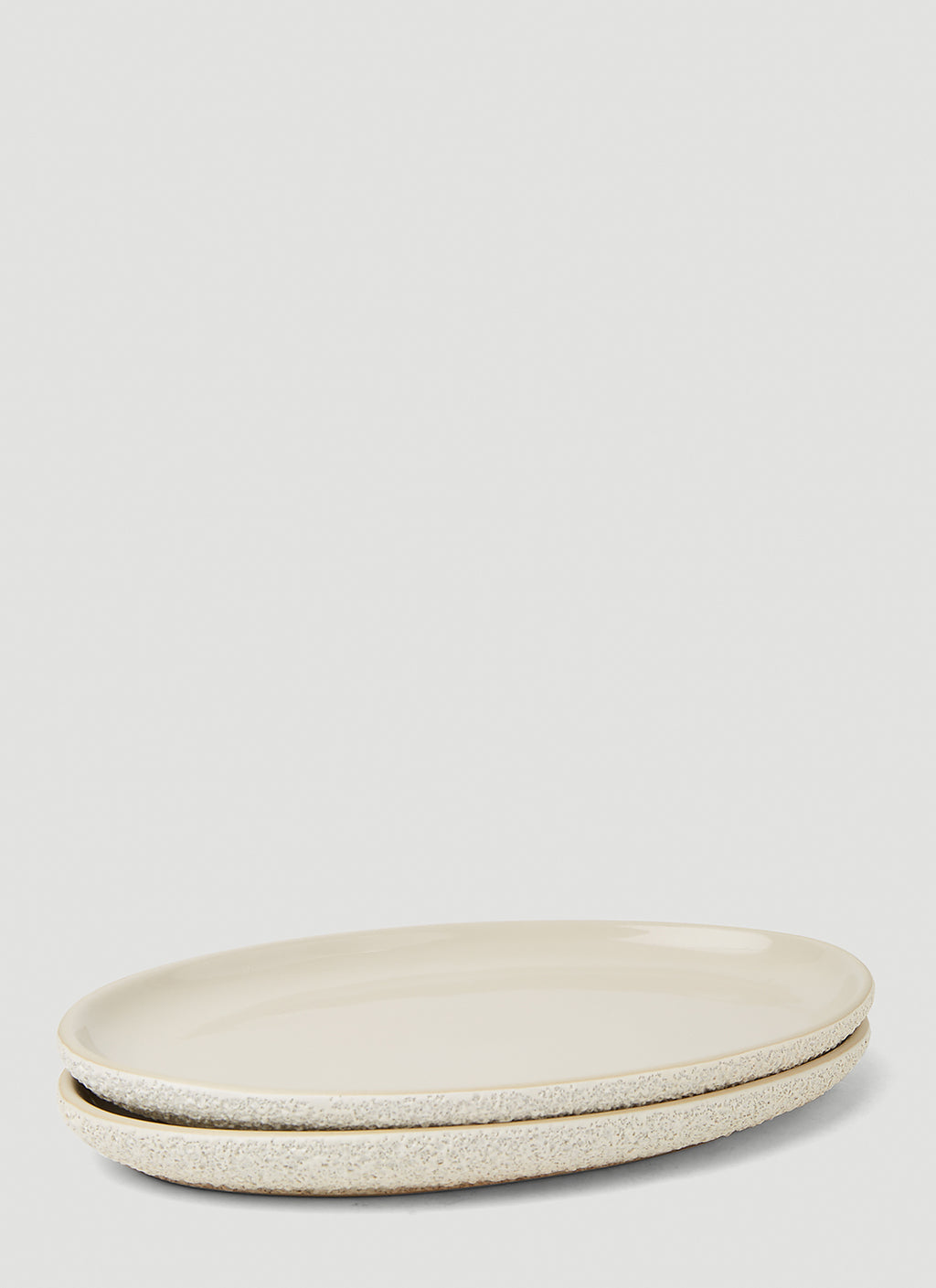 Set of Two Oval Dinner Plates