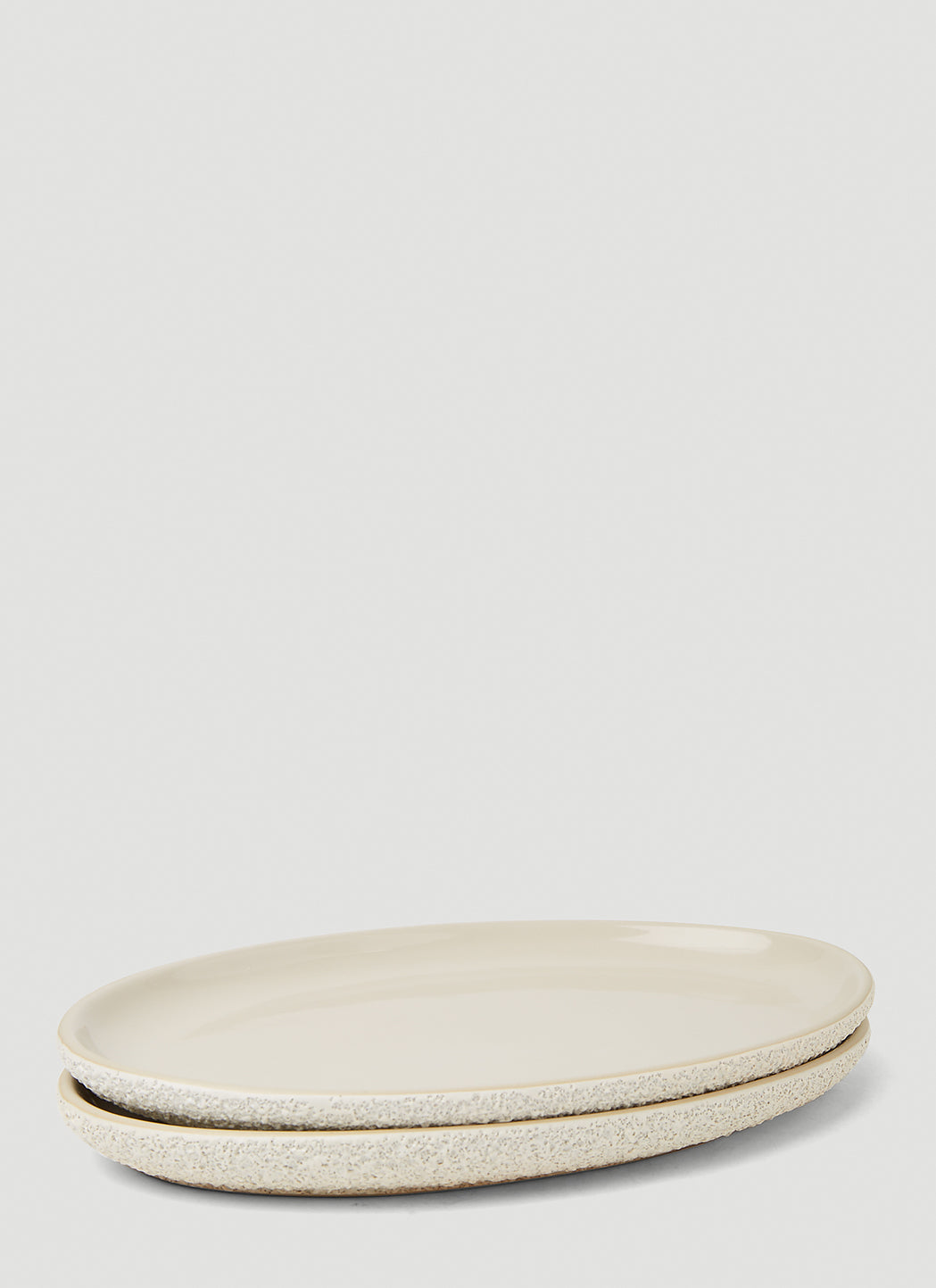 Set of Two Oval Dinner Plates