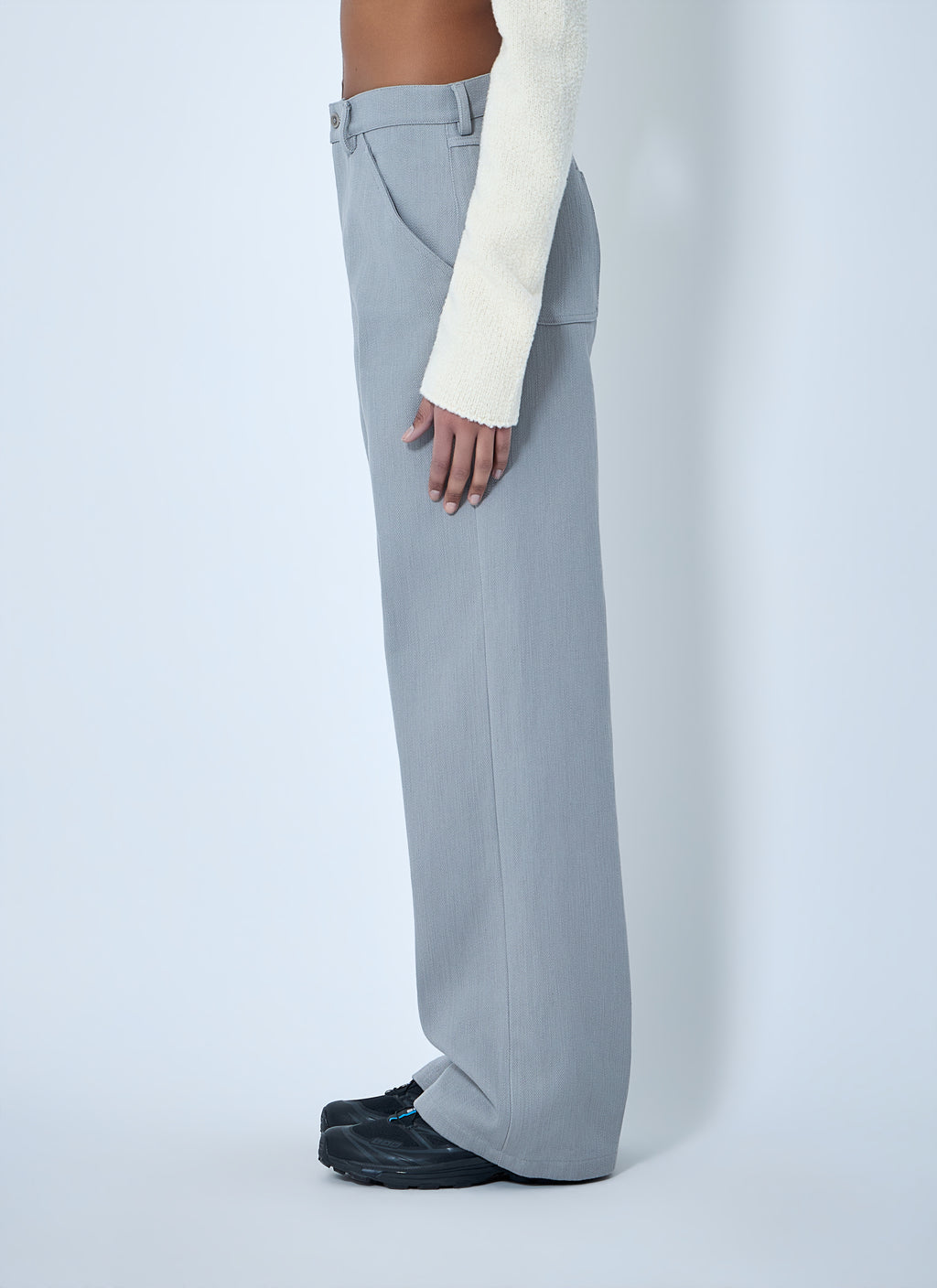 Wide-Leg Tailored Trousers