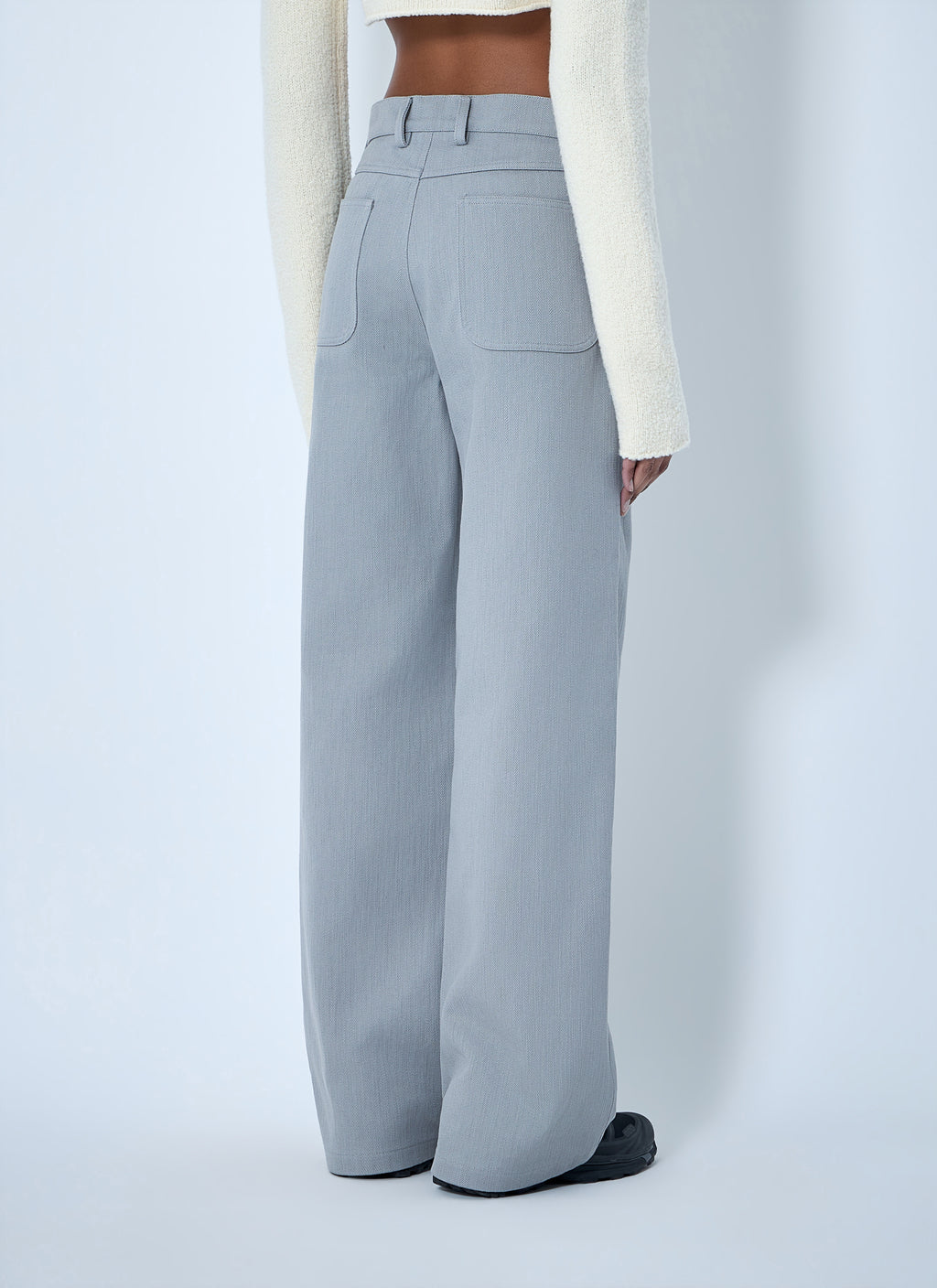 Wide-Leg Tailored Trousers