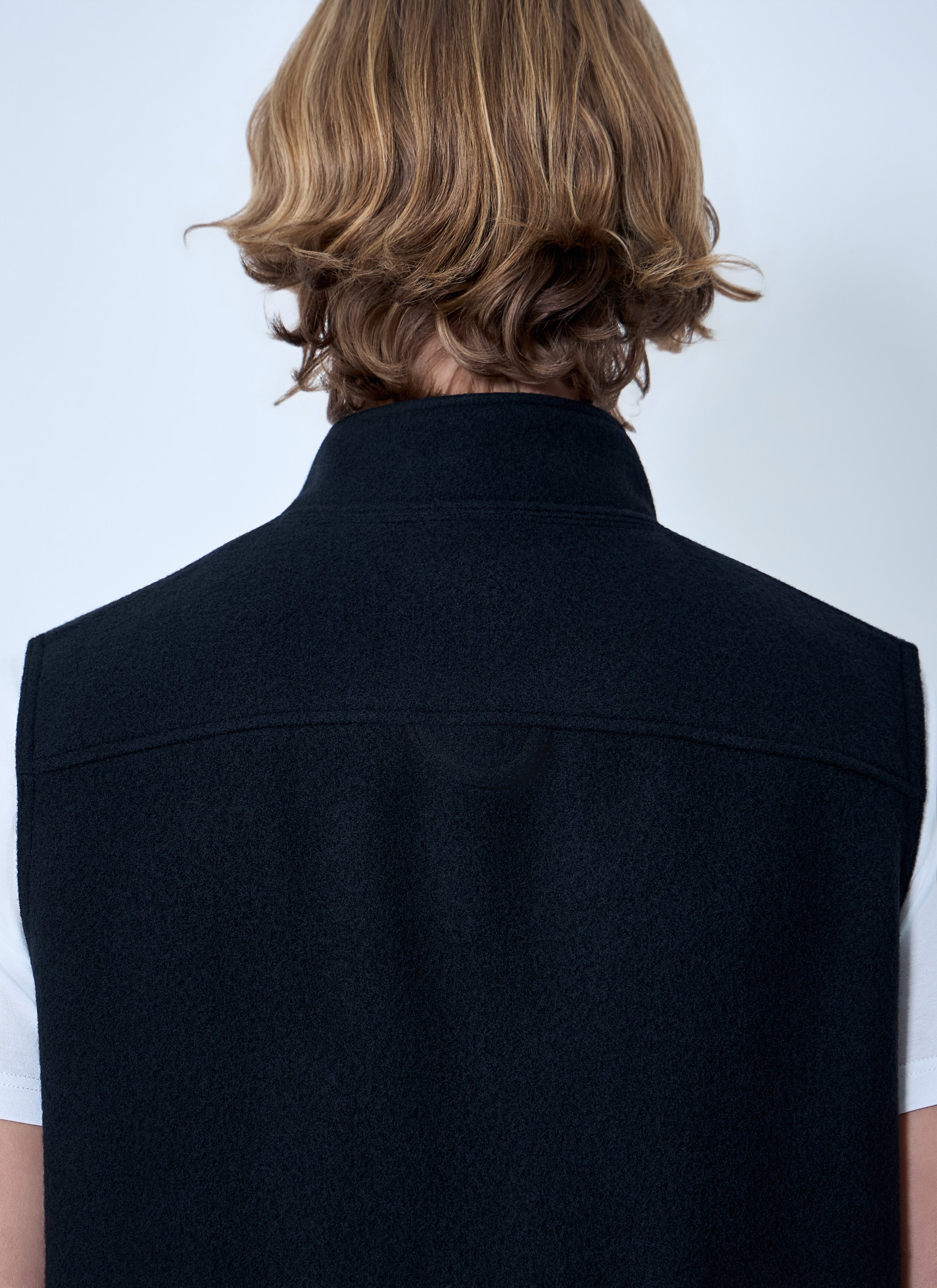 High-Neck Zip Vest