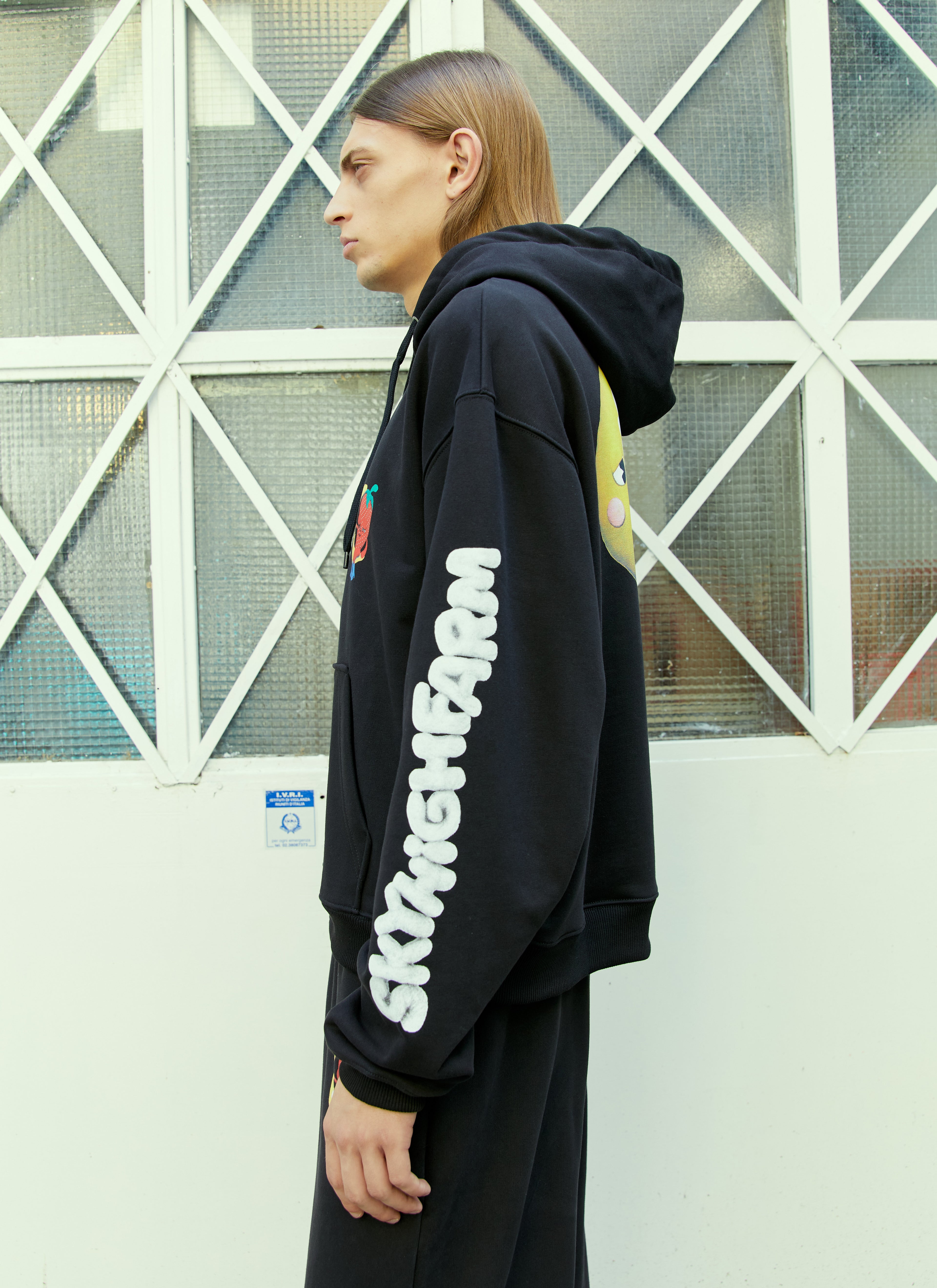 Graphic Print Hooded Sweatshirt