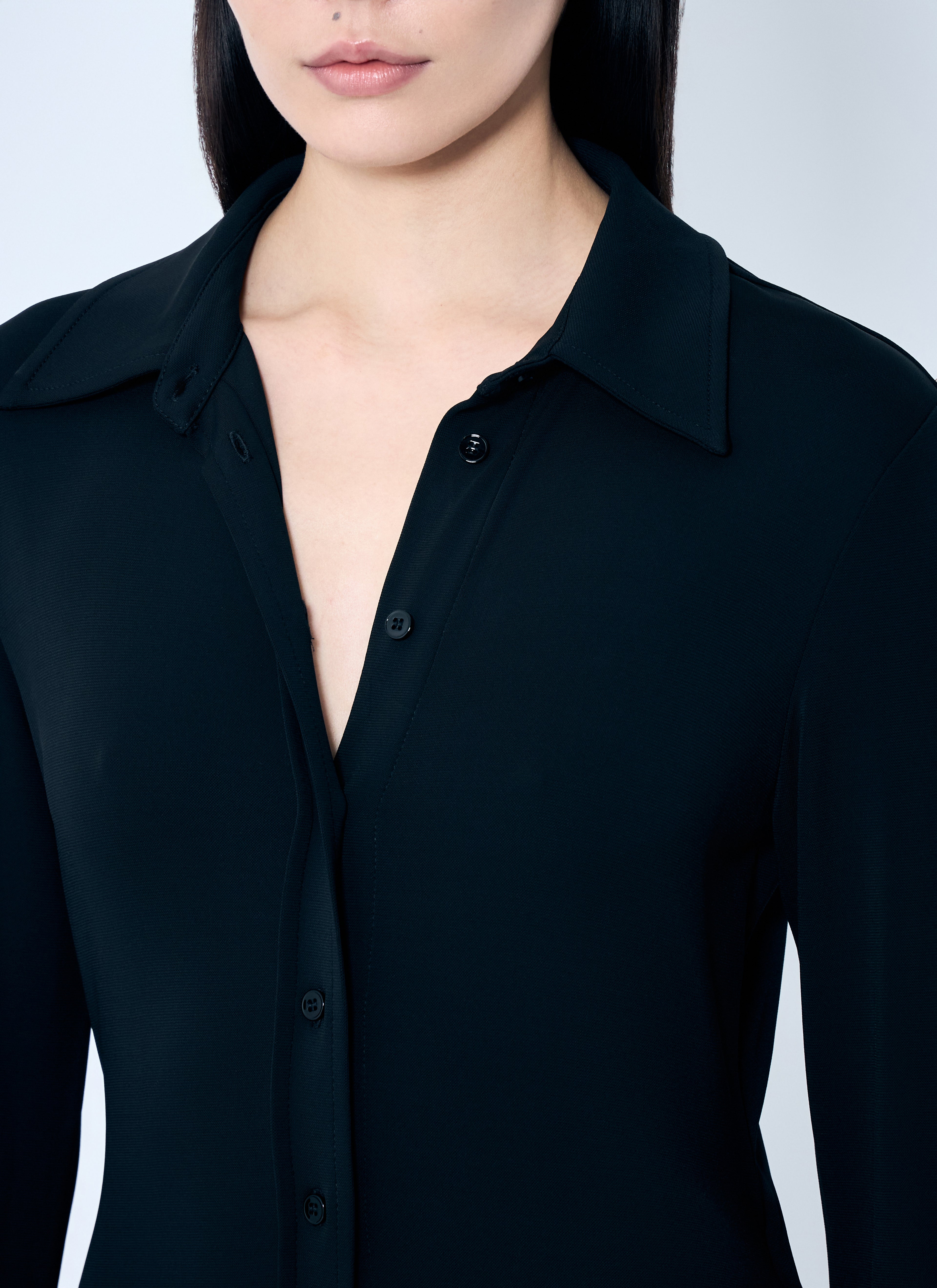 Crepe Jersey Shirt Dress