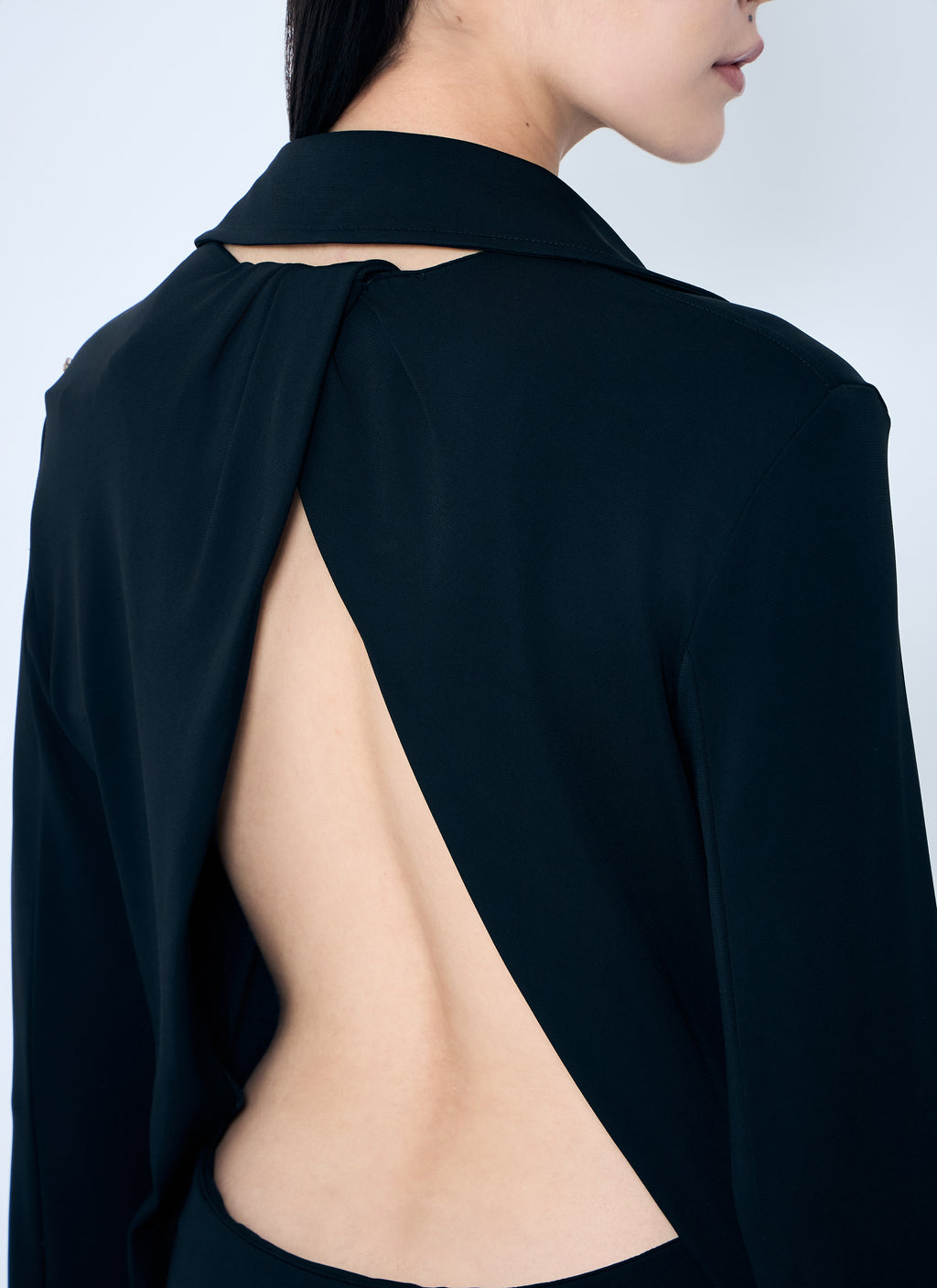 Crepe Jersey Shirt Dress