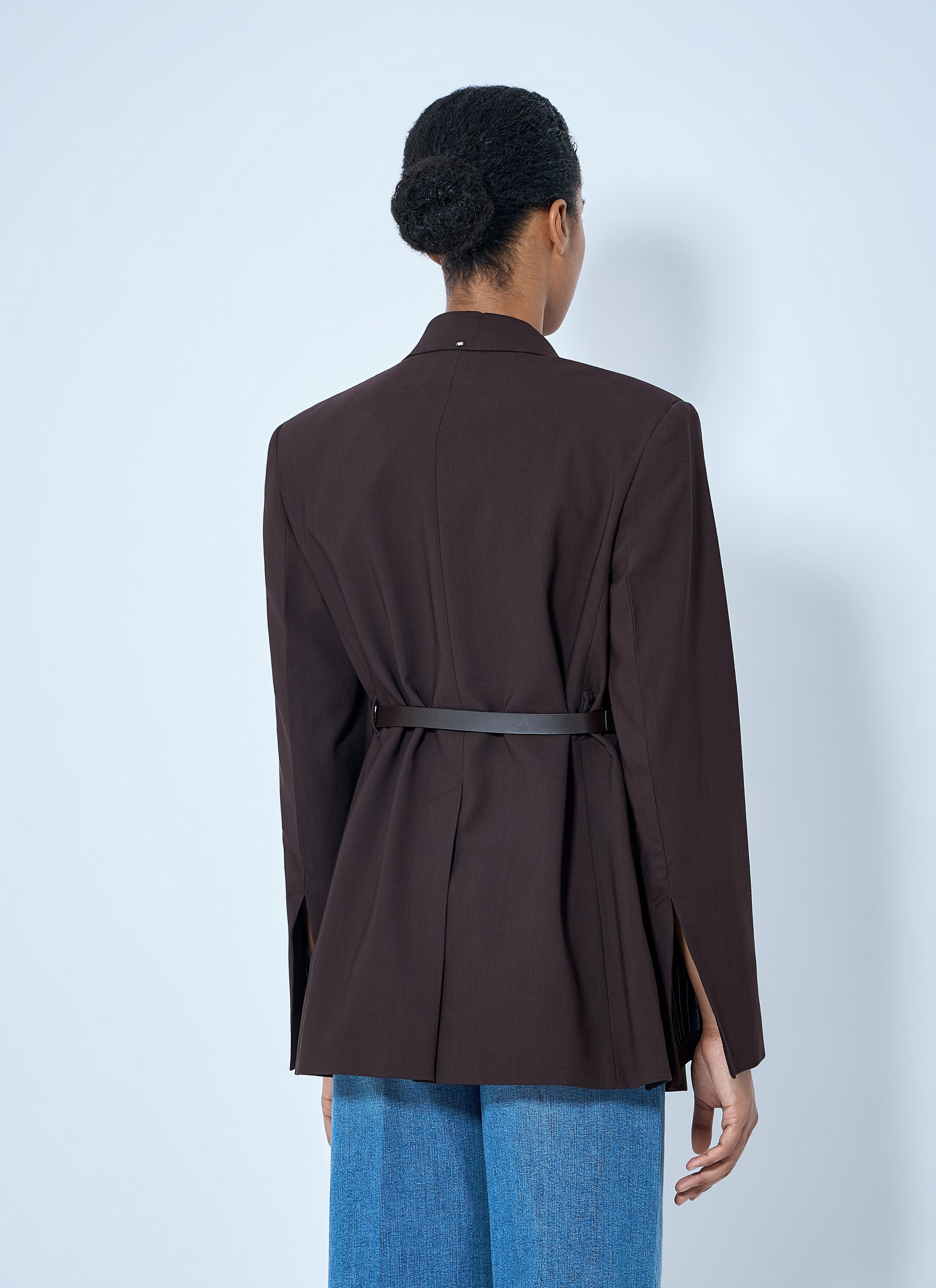 Asymmetric Buckle Blazer