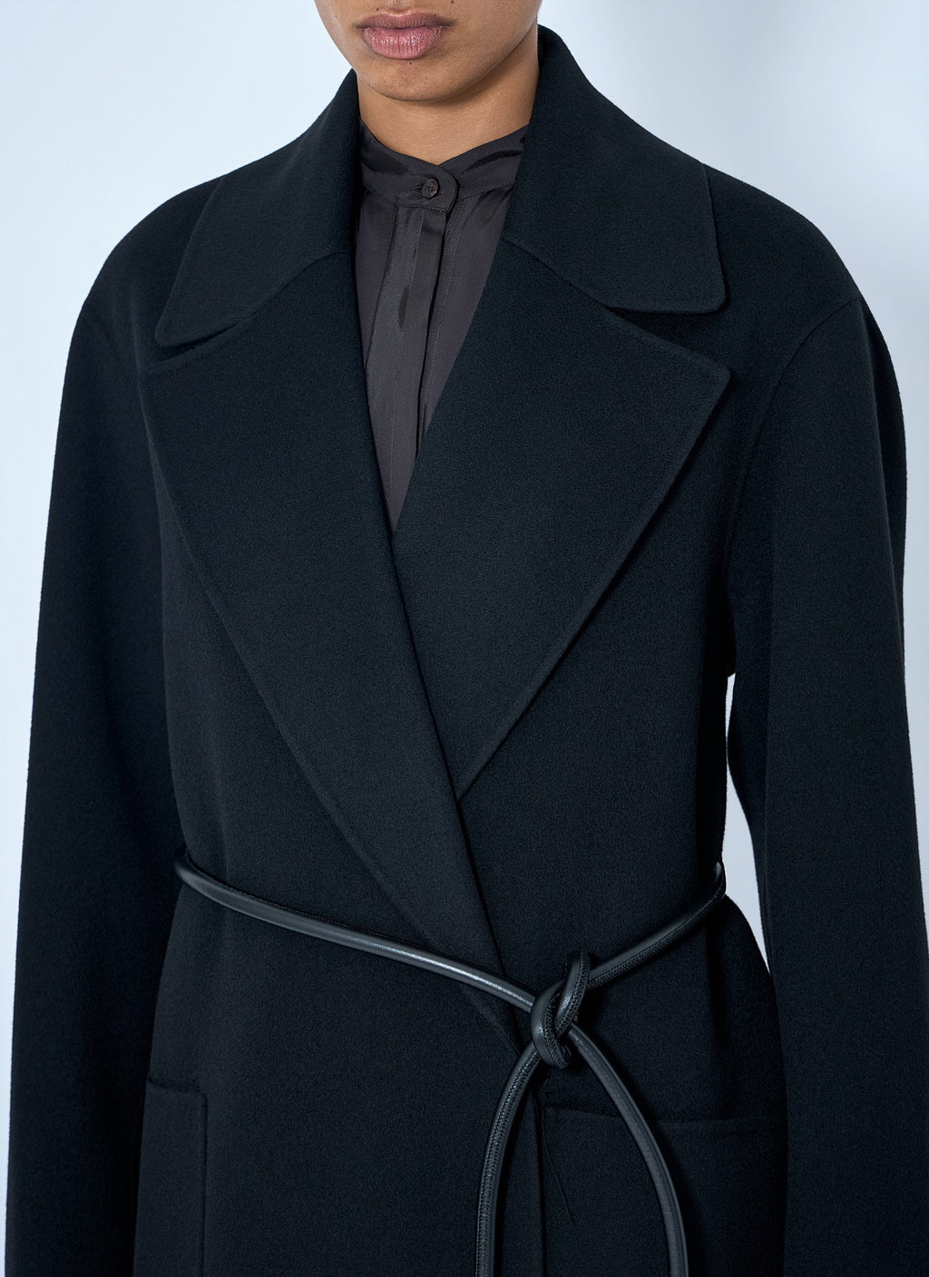 Belted Wool Overcoat