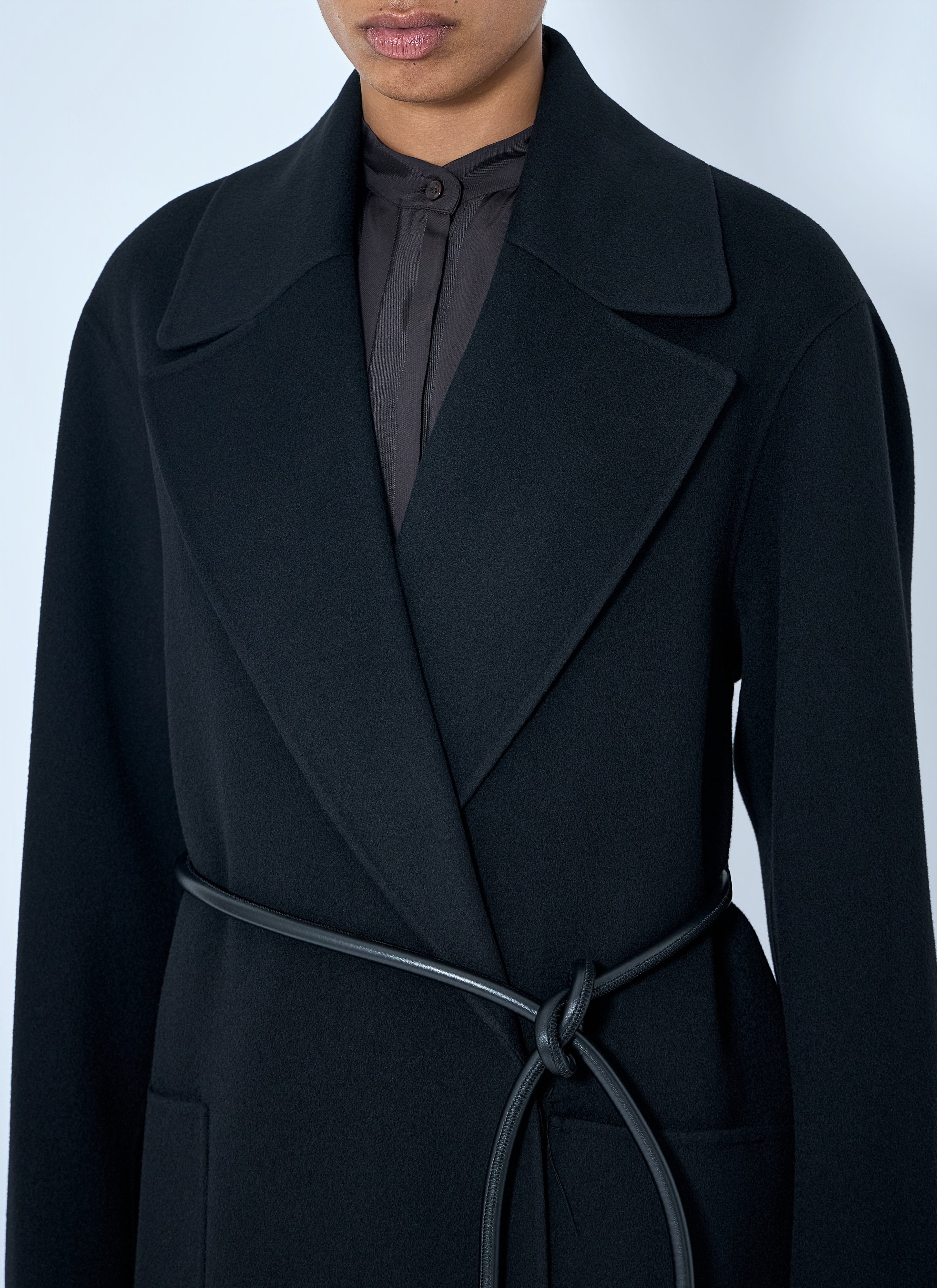 Belted Wool Overcoat