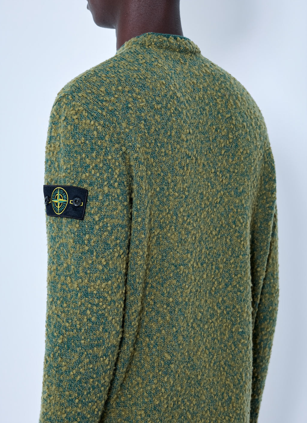 Crewneck Textured Knit Sweater