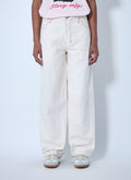 Wide-Leg Denim Trousers