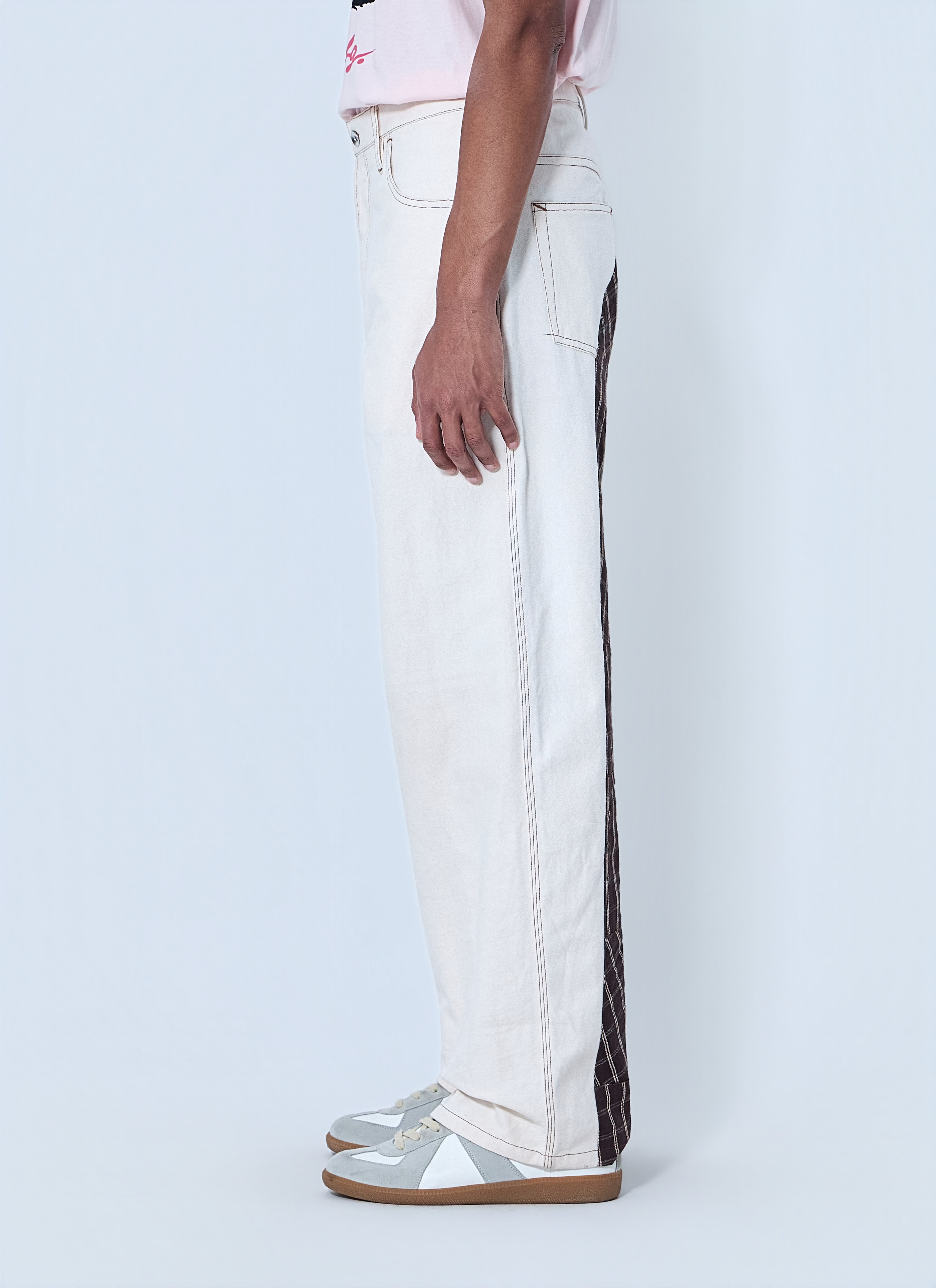 Wide-Leg Denim Trousers