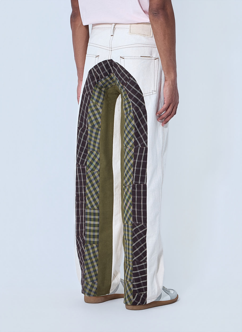 Wide-Leg Denim Trousers