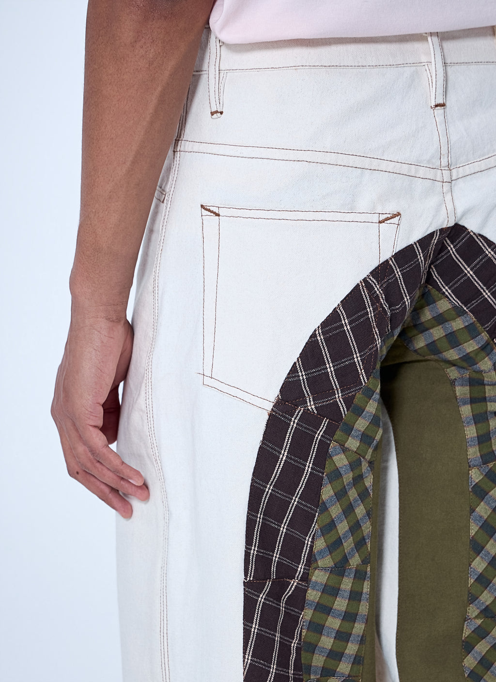 Wide-Leg Denim Trousers