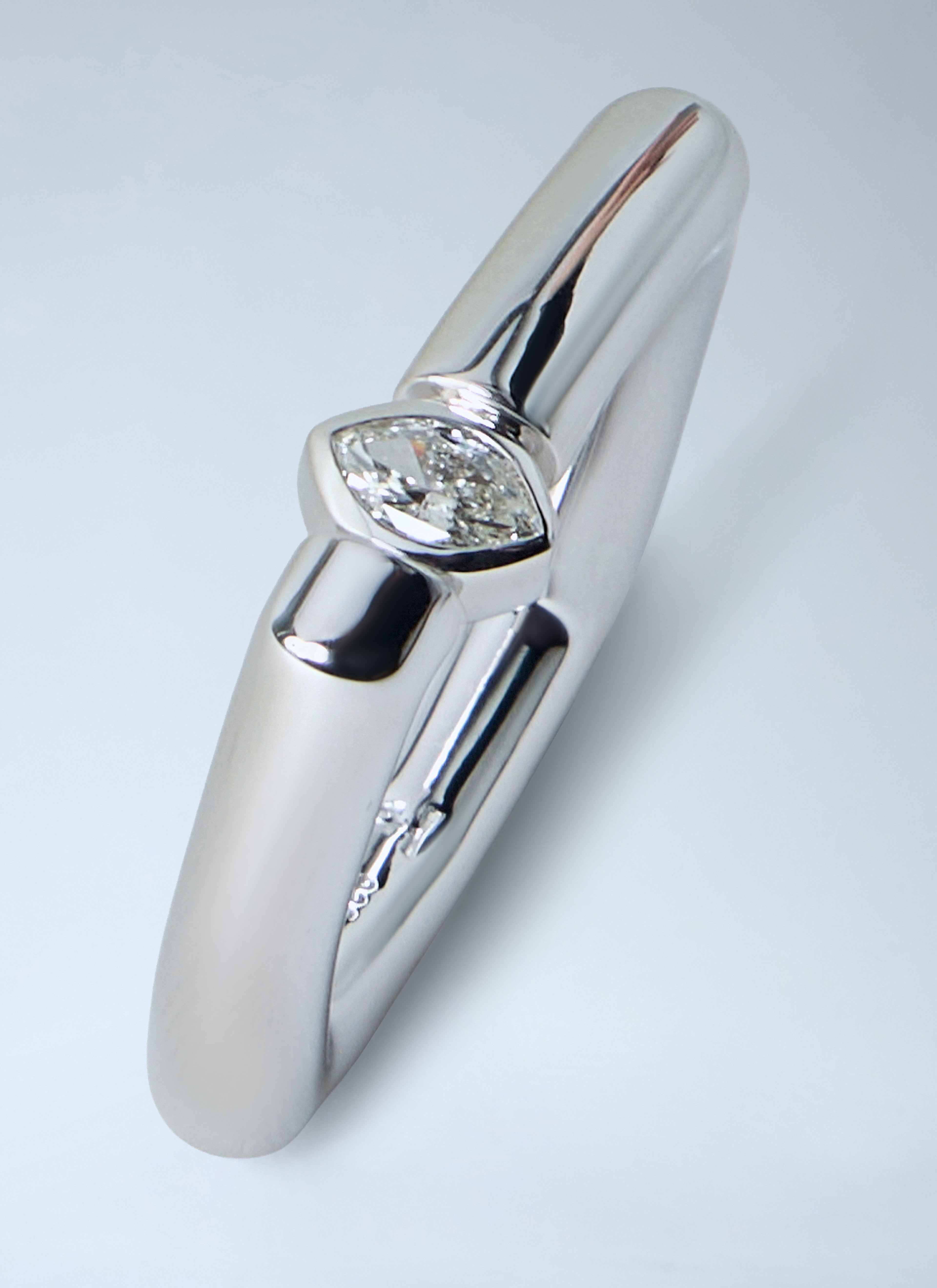 Slim Frame Diamond Ring