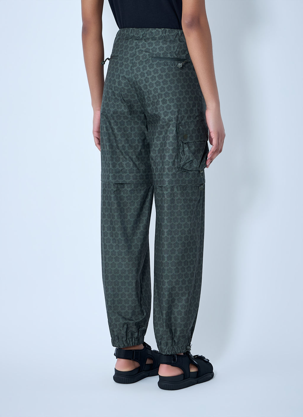 Drawstring Waist Cargo Trousers