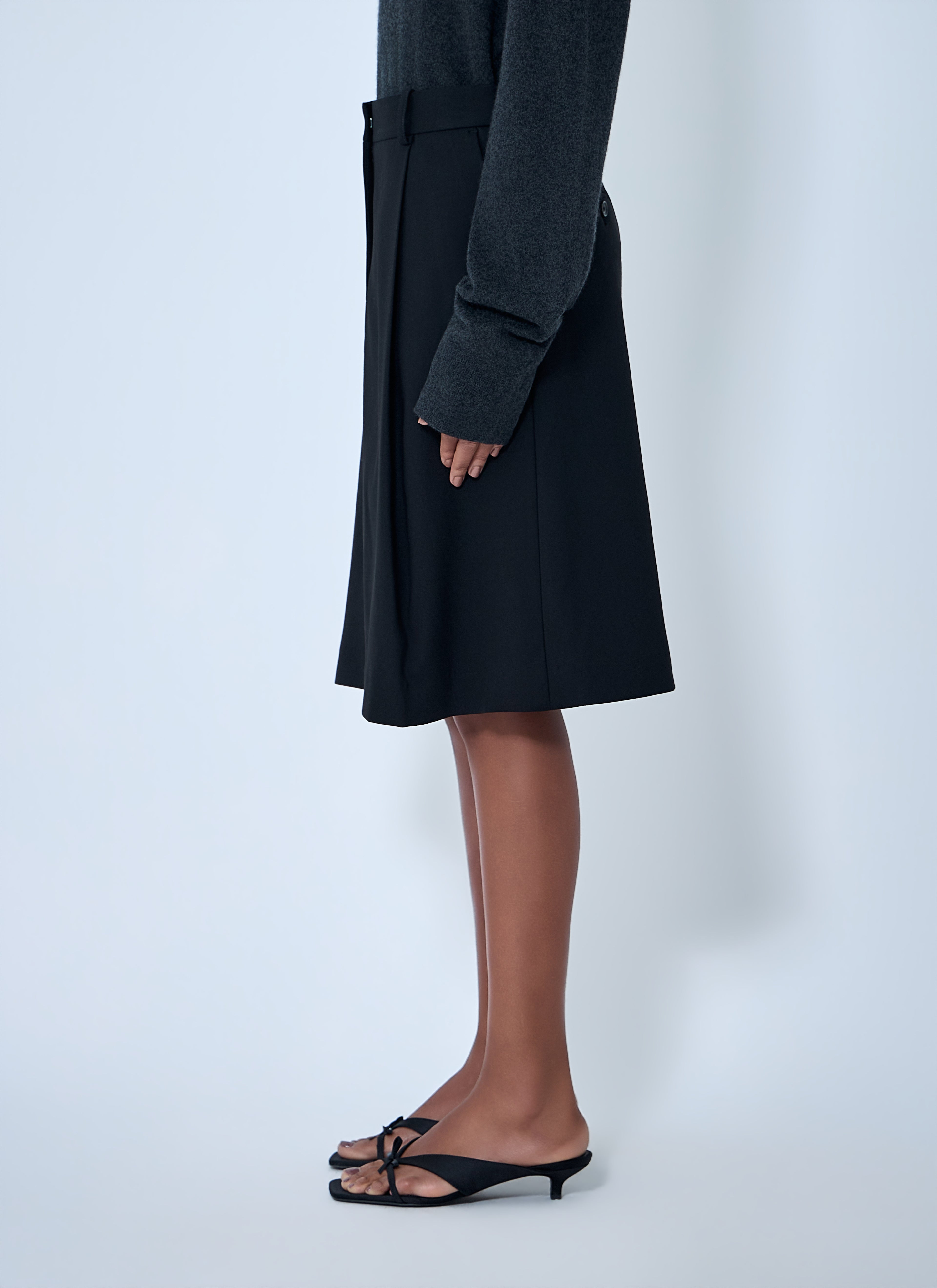 Tailored Pleated Skirt