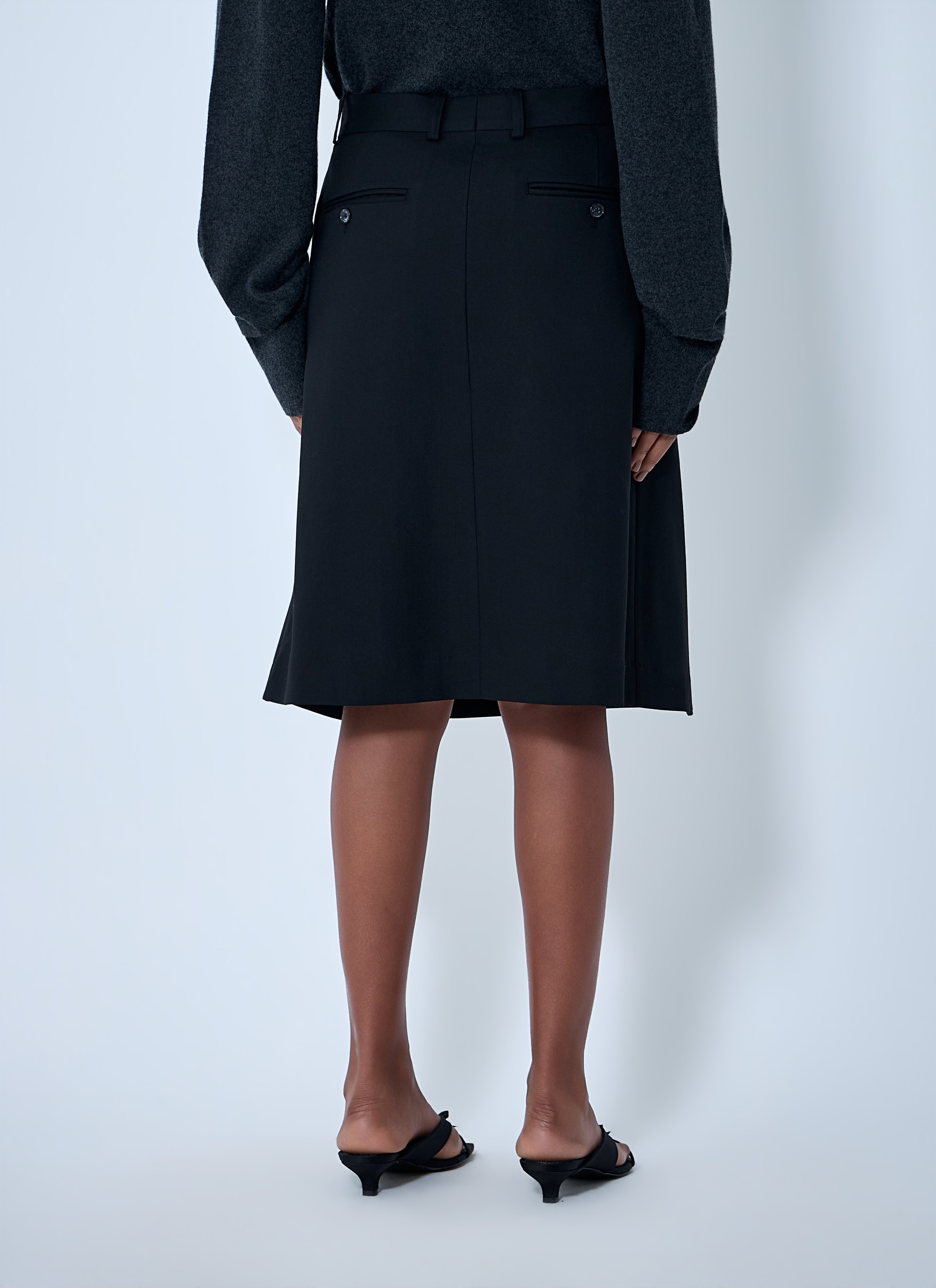 Tailored Pleated Skirt