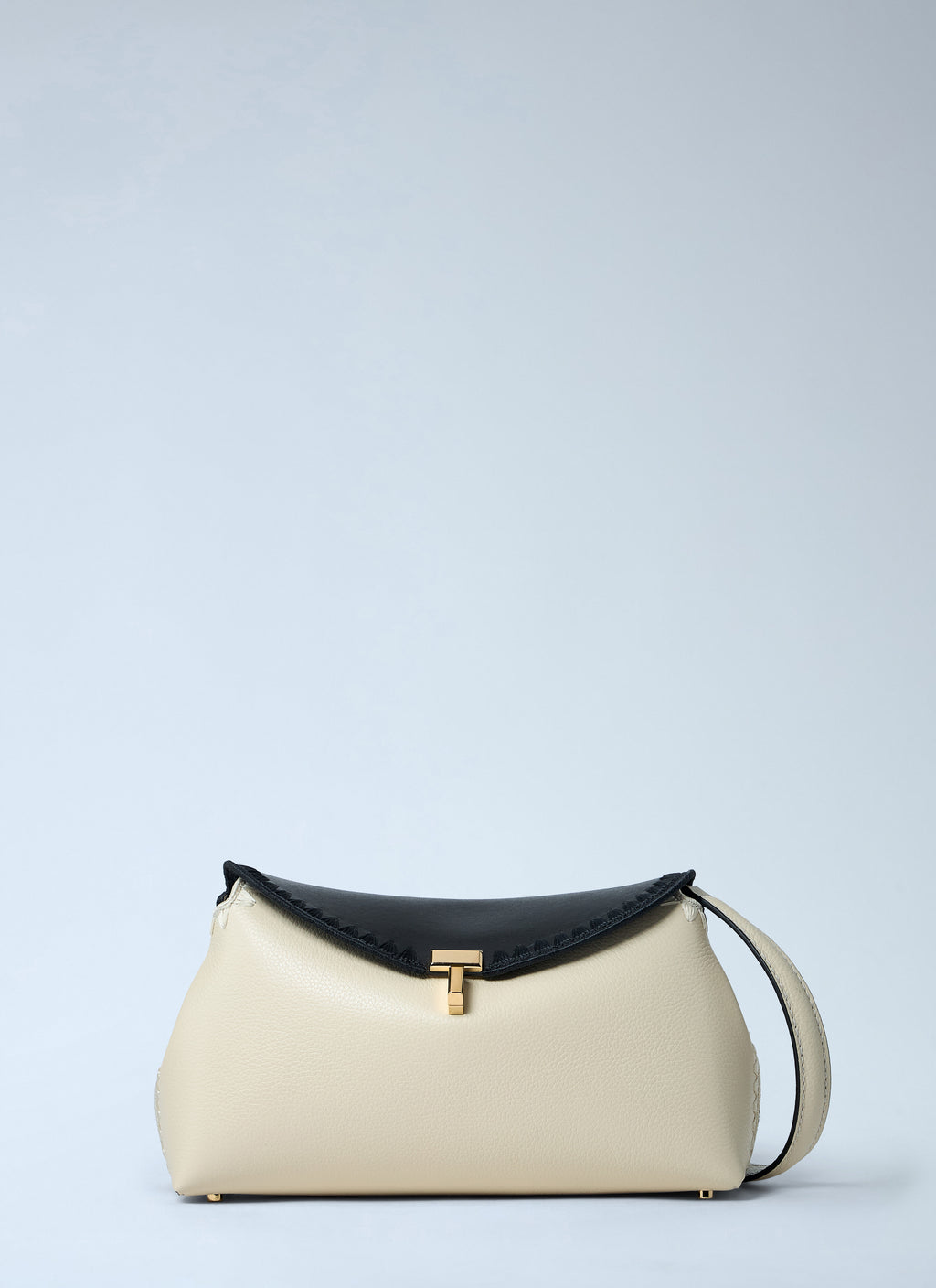 T-Lock Embroidered Leather Clutch Bag