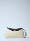 T-Lock Embroidered Leather Clutch Bag