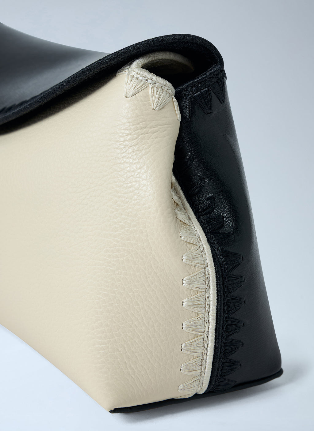 T-Lock Embroidered Leather Clutch Bag