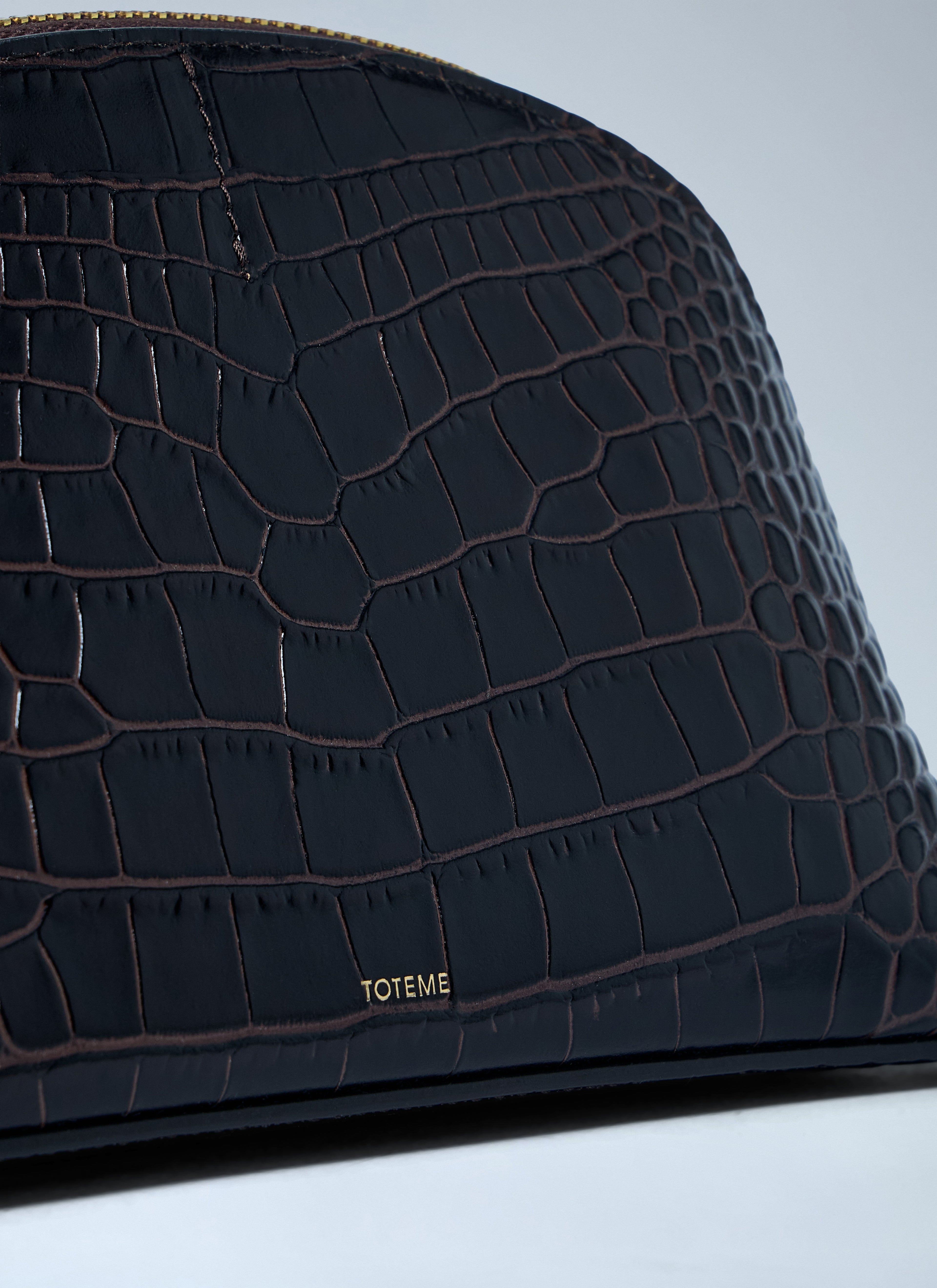 Croc-Embossed Day Pouch
