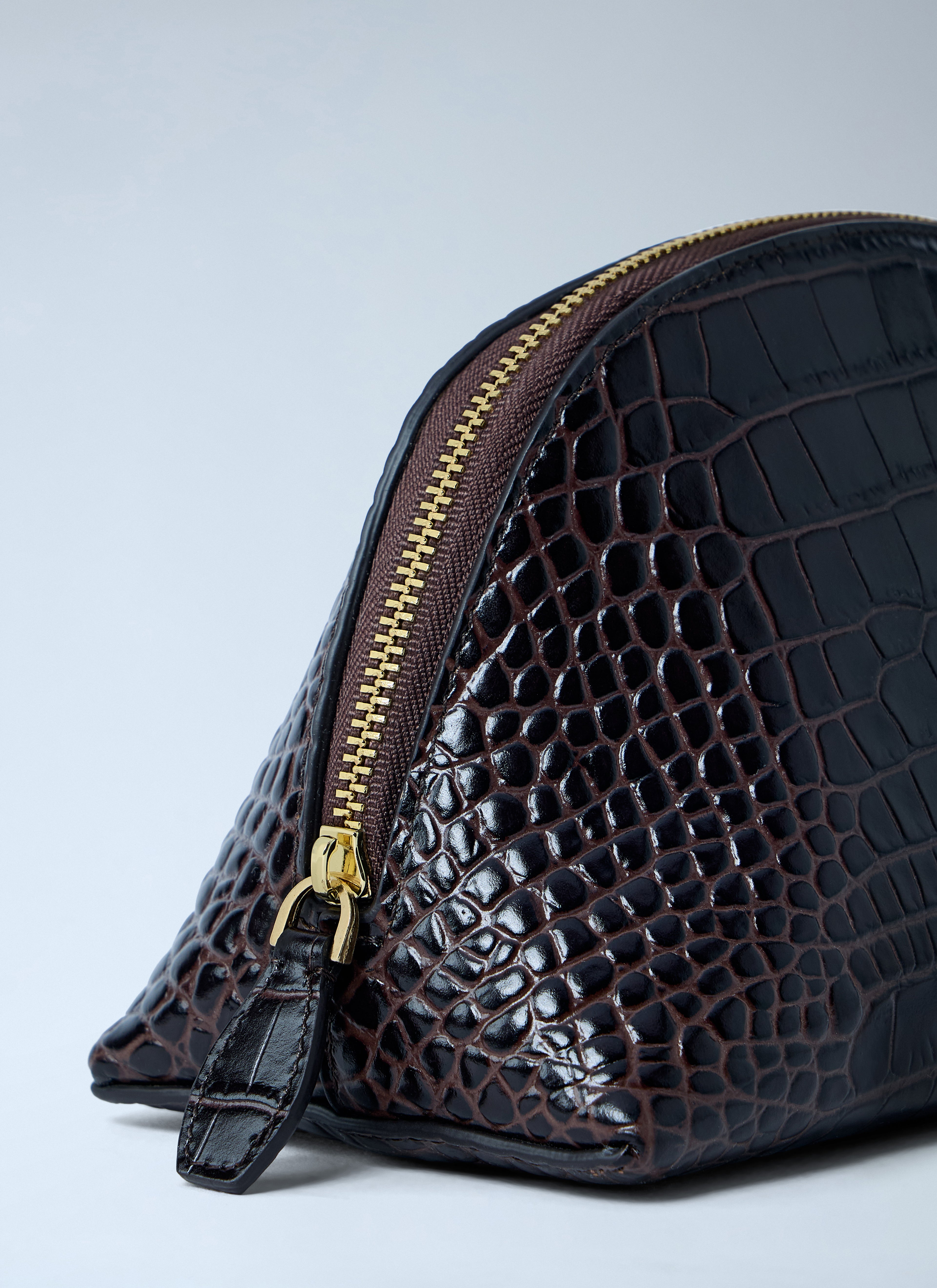 Croc-Embossed Day Pouch