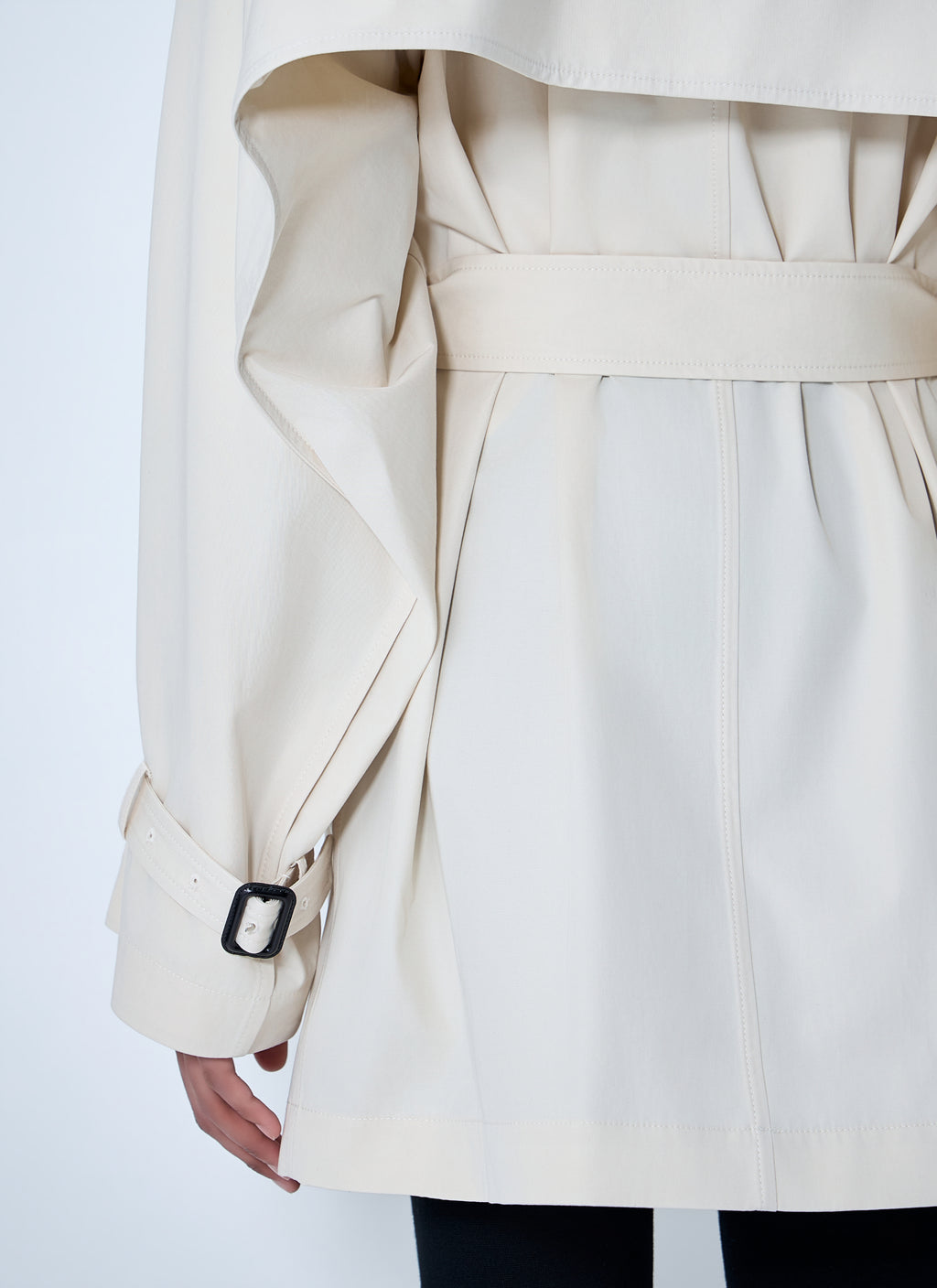 Double-Breasted Cotton Trench Coat