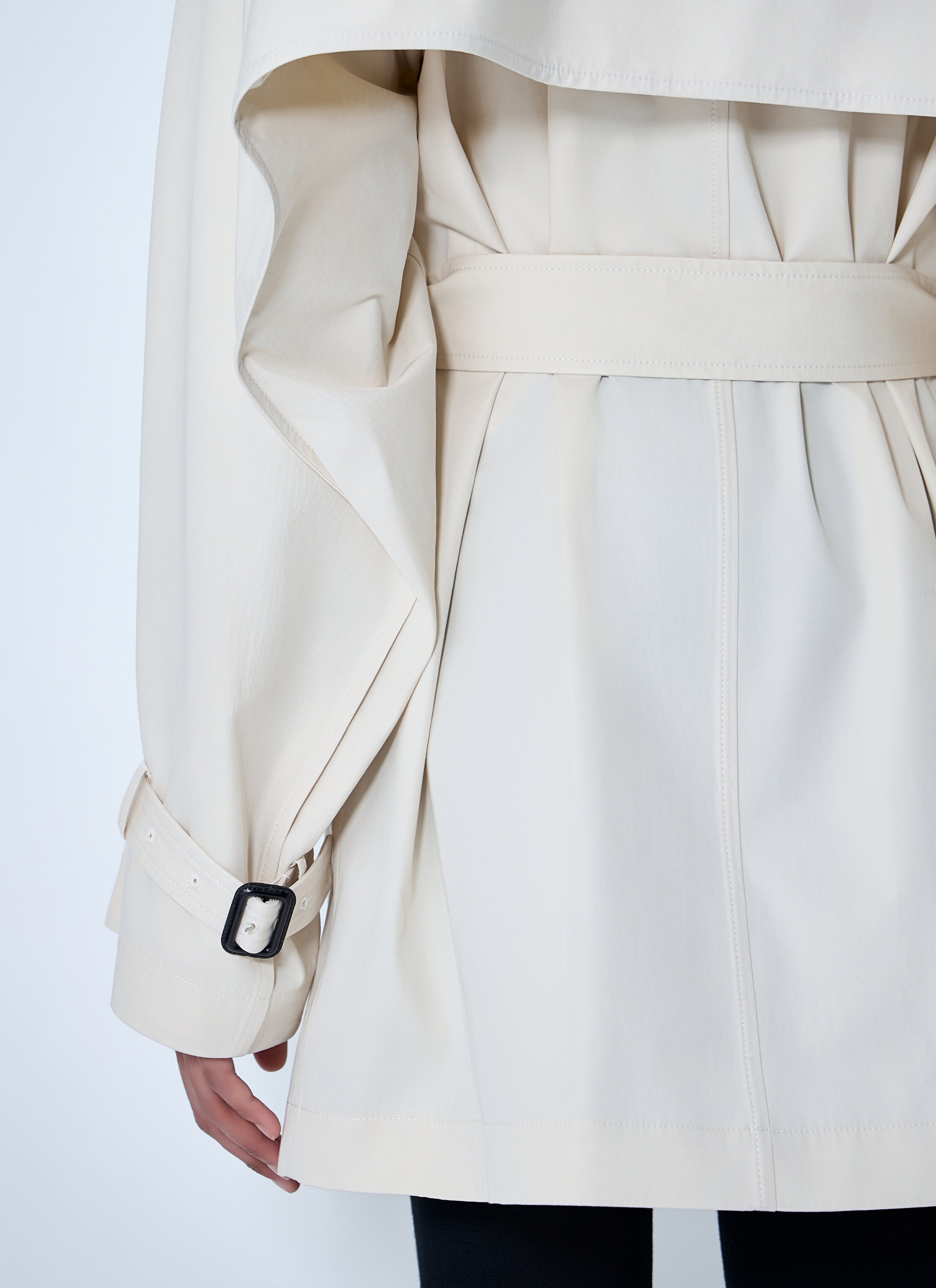 Double-Breasted Cotton Trench Coat