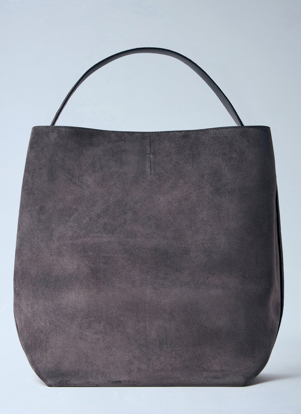 Belted Suede Tote Bag