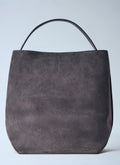 Belted Suede Tote Bag