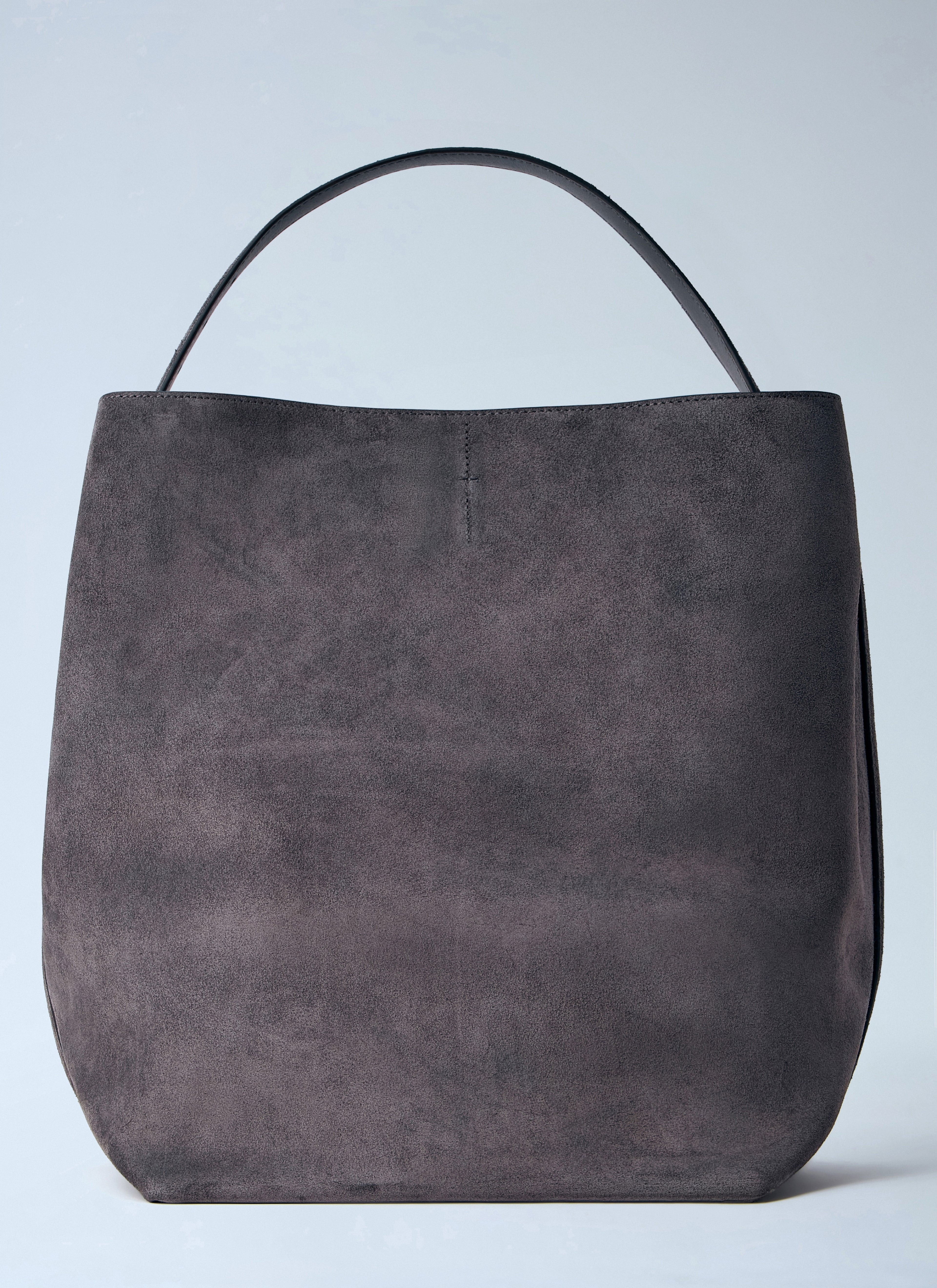 Belted Suede Tote Bag