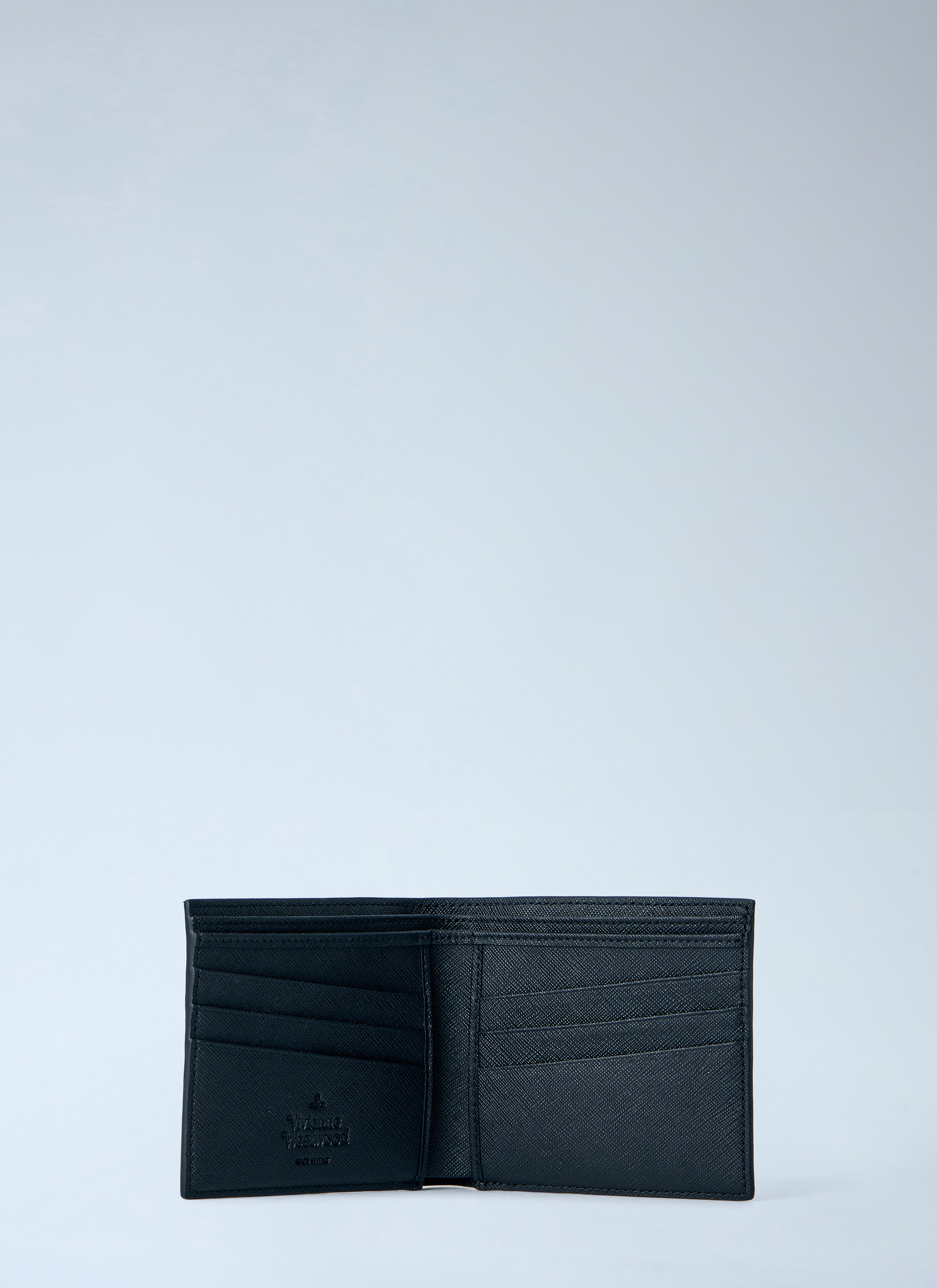 Orb Motif Leather Wallet