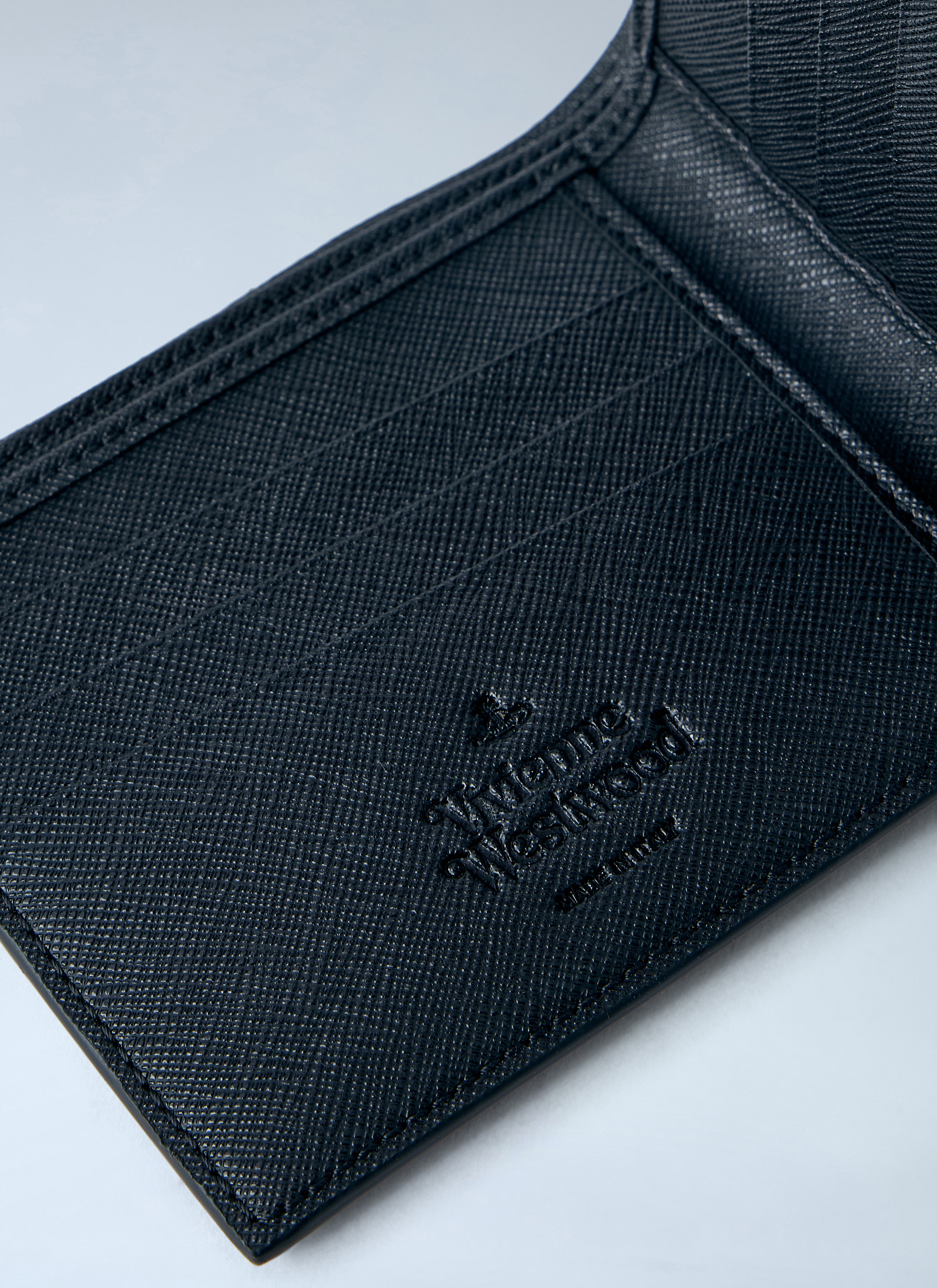 Orb Motif Leather Wallet