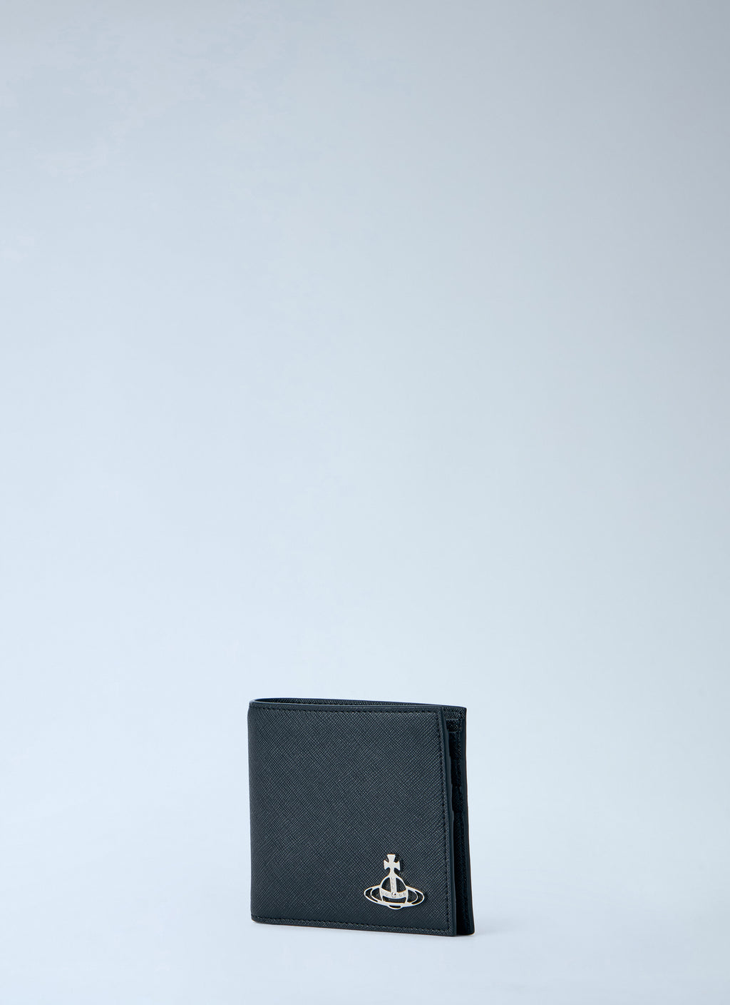 Orb Motif Leather Wallet