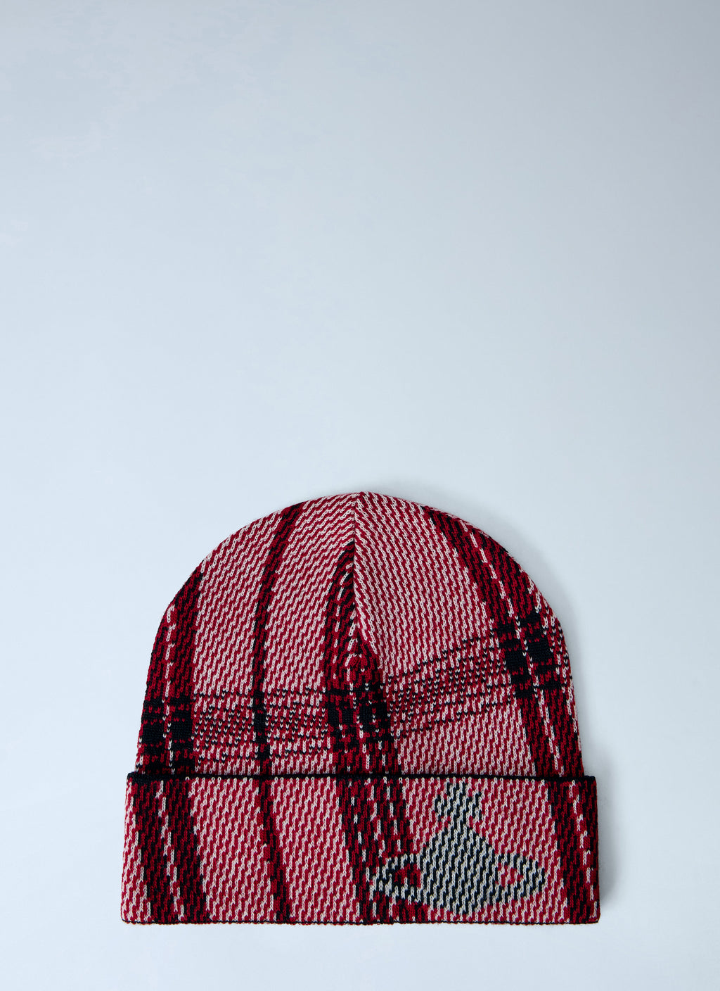 Check Knit Beanie
