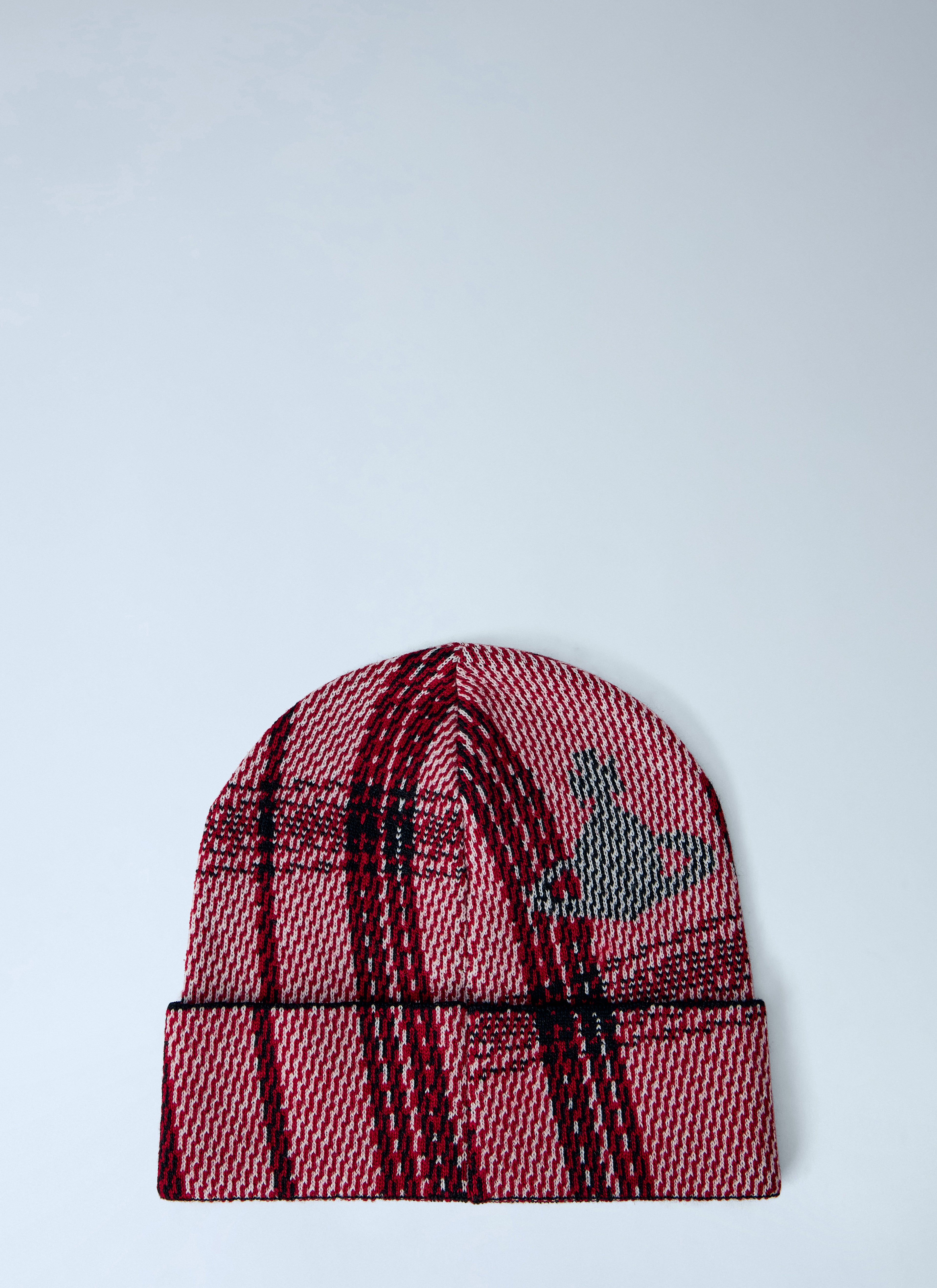 Check Knit Beanie