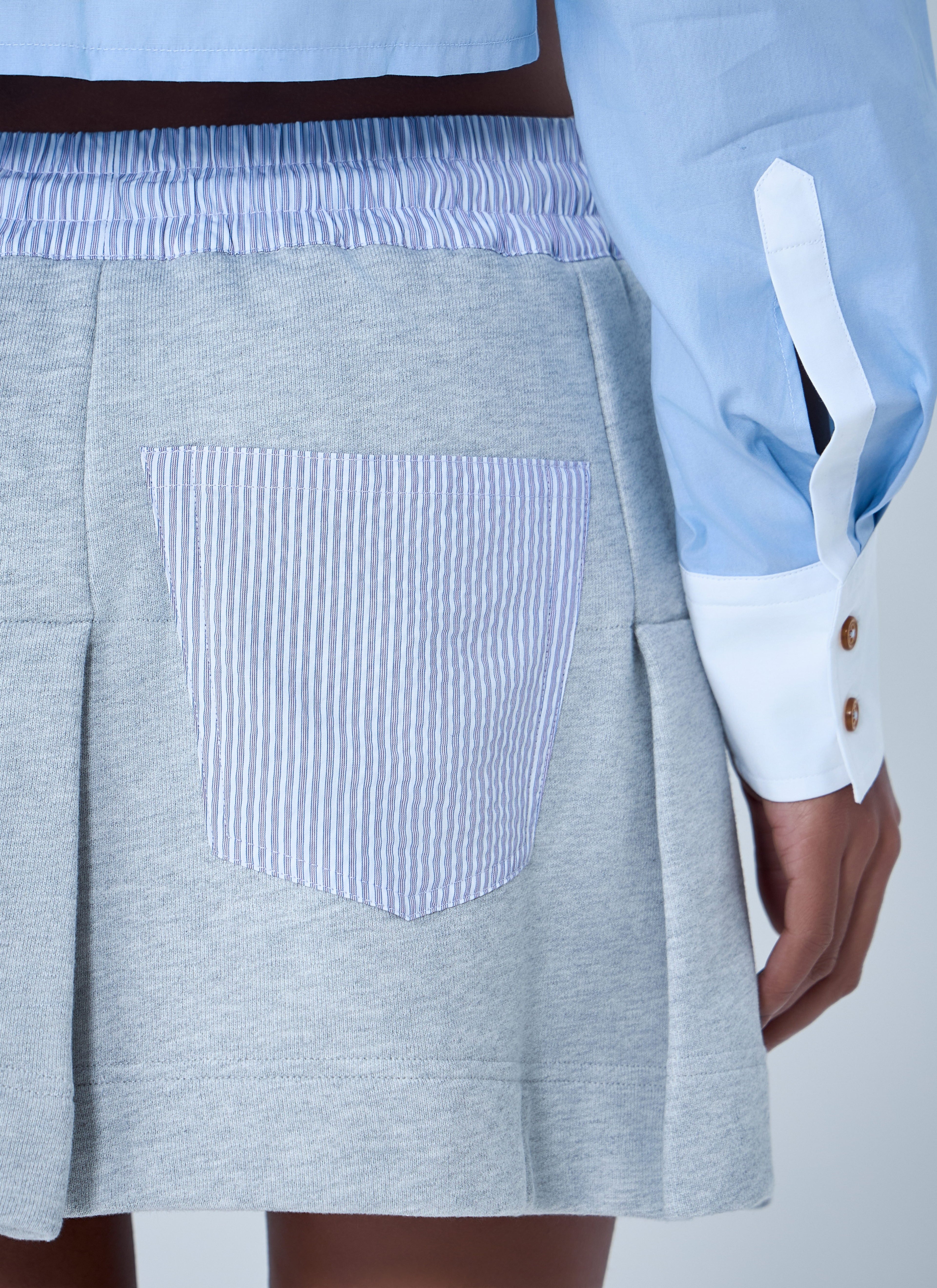 Elasticated Waistband Skirt with Logo Detail