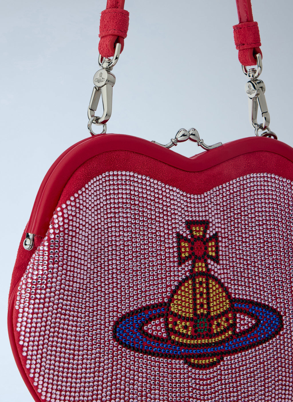 Belle Heart Frame Clutch Bag