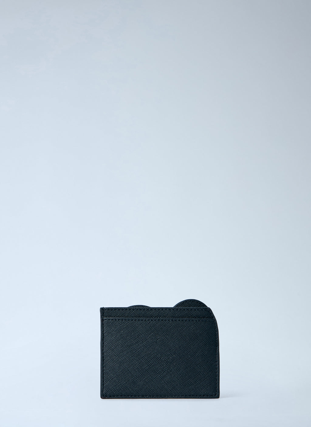 Heart Motif Leather Card Holder