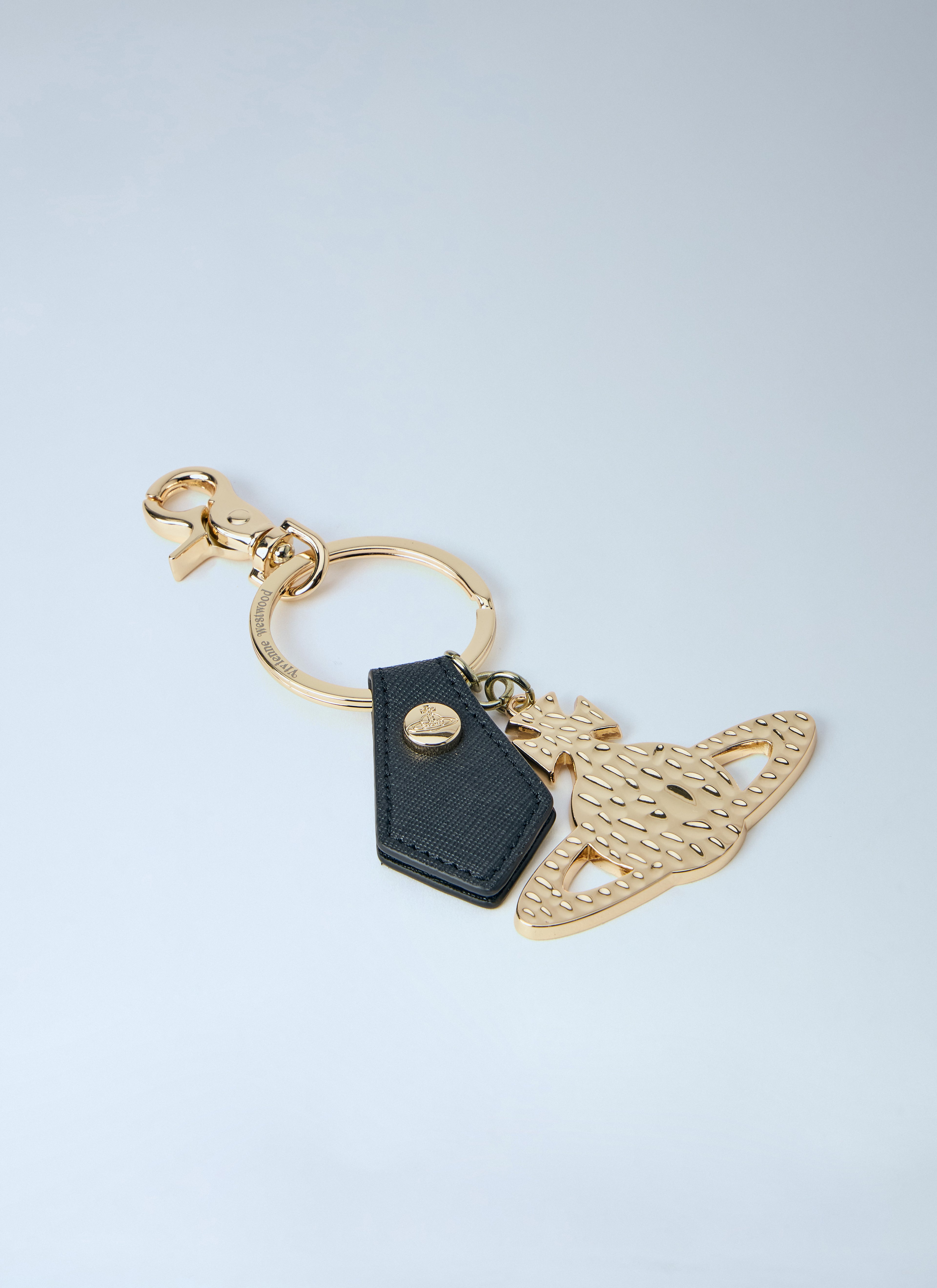 Hammered Orb Keyring