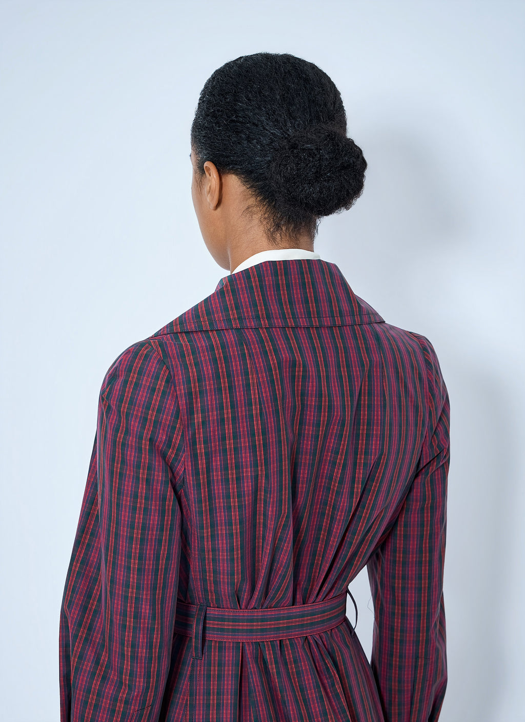 Belted Button-Down Trench Coat