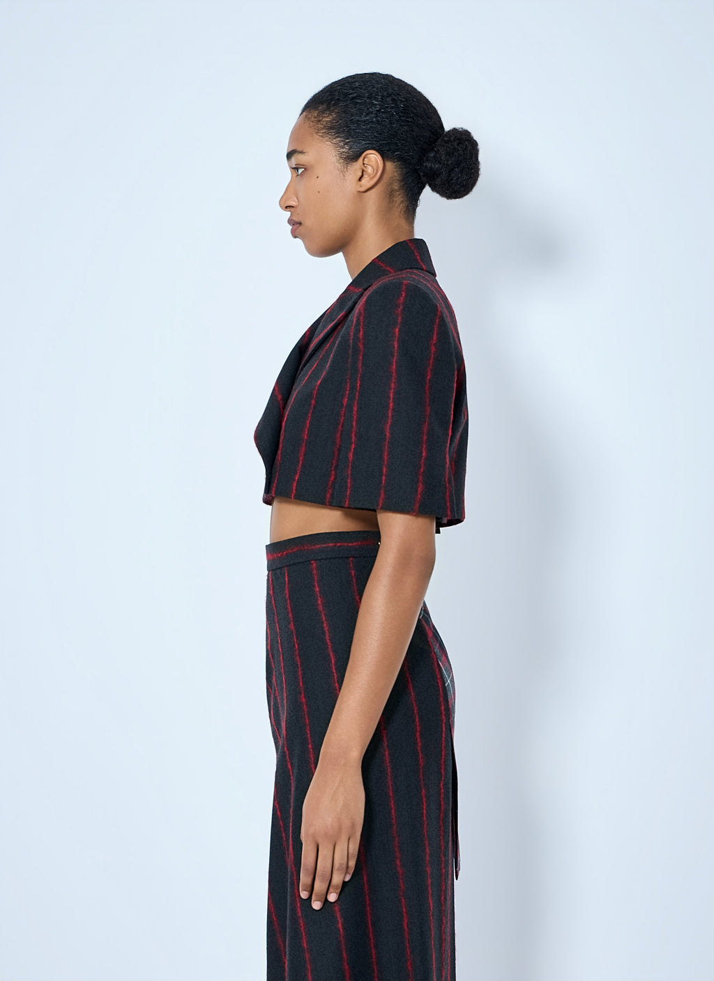 Cut Off One Button Blazer