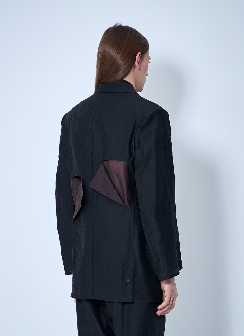 Cut-Off Single-Breasted Blazer